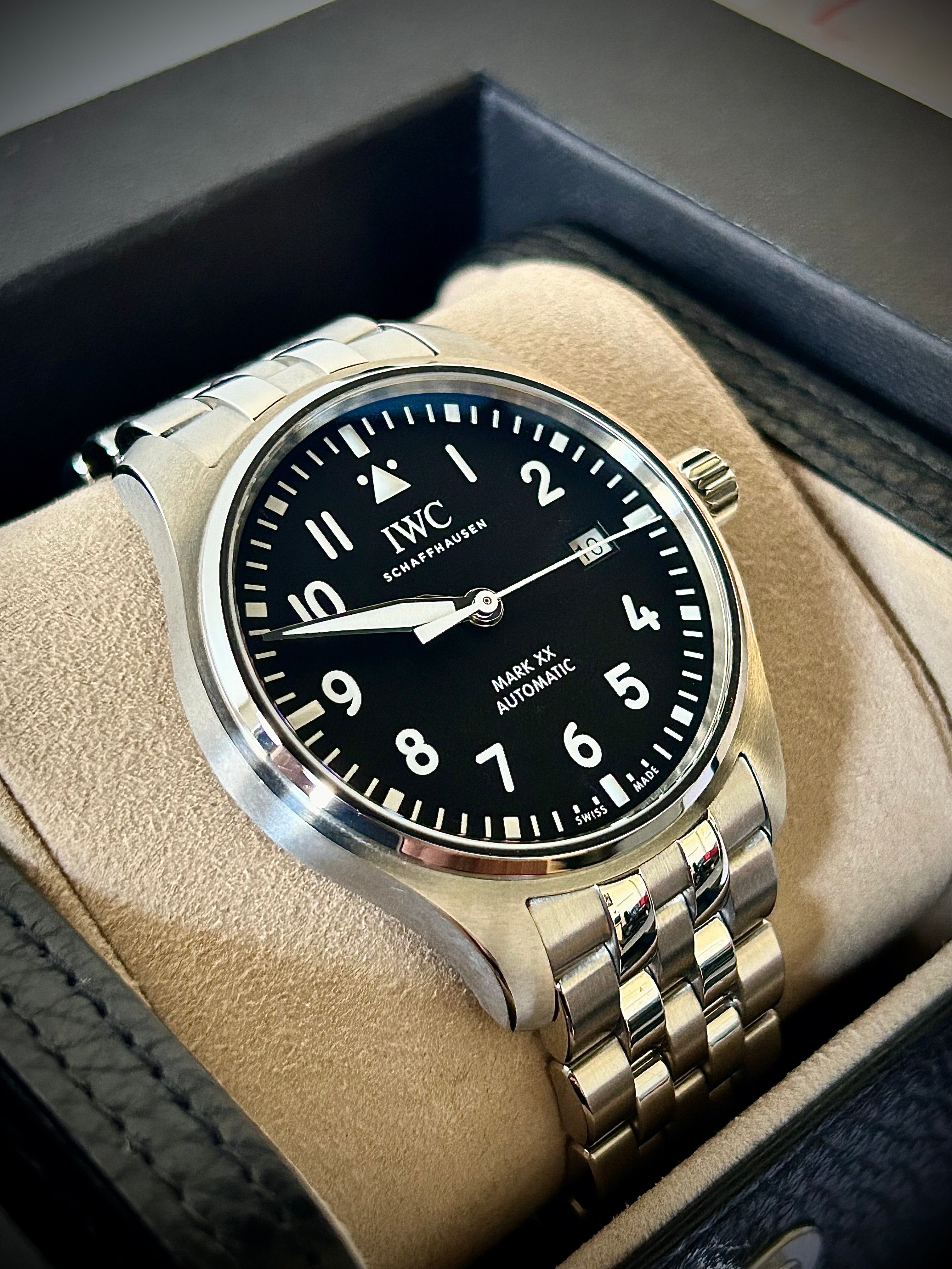 2025 IWC PILOTS WATCH MARK XX, BLACK DIAL, IW328202, FULL SET, INC GST