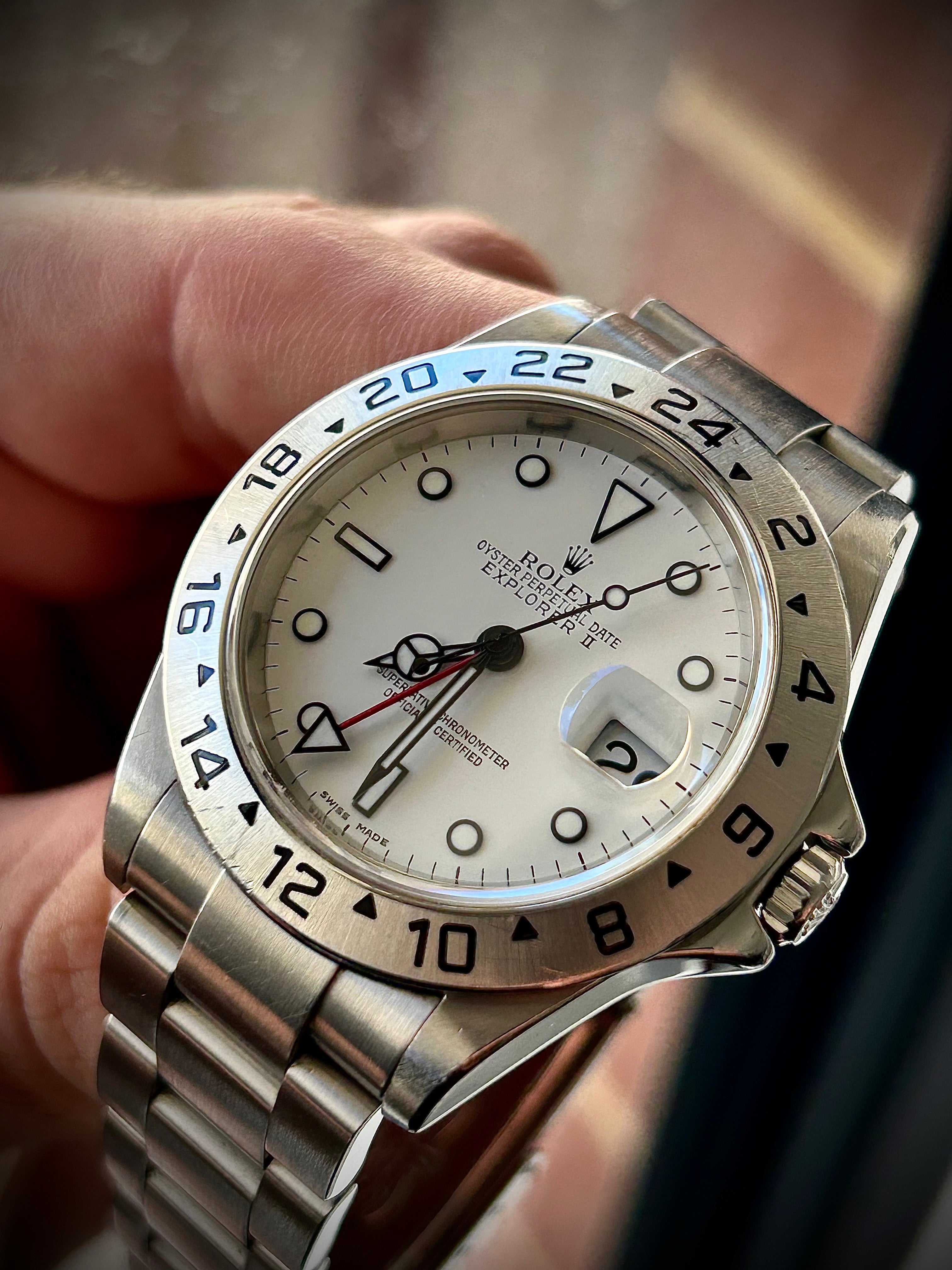 2007 ROLEX EXPLORER II “POLAR” 16570, BOX AND PAPERS, WITH RSC INC GST