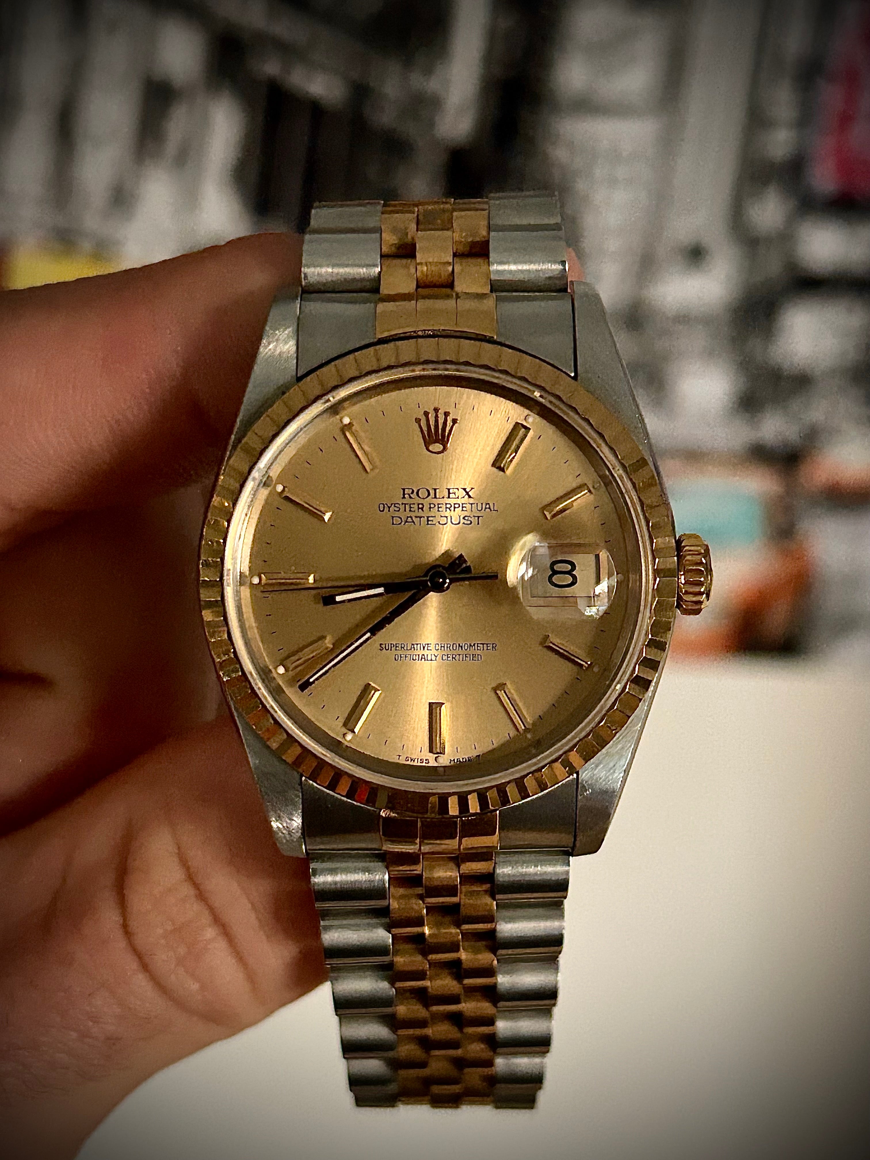 1989 ROLEX DATEJUST, 16233, WATCH ONLY, INC GST