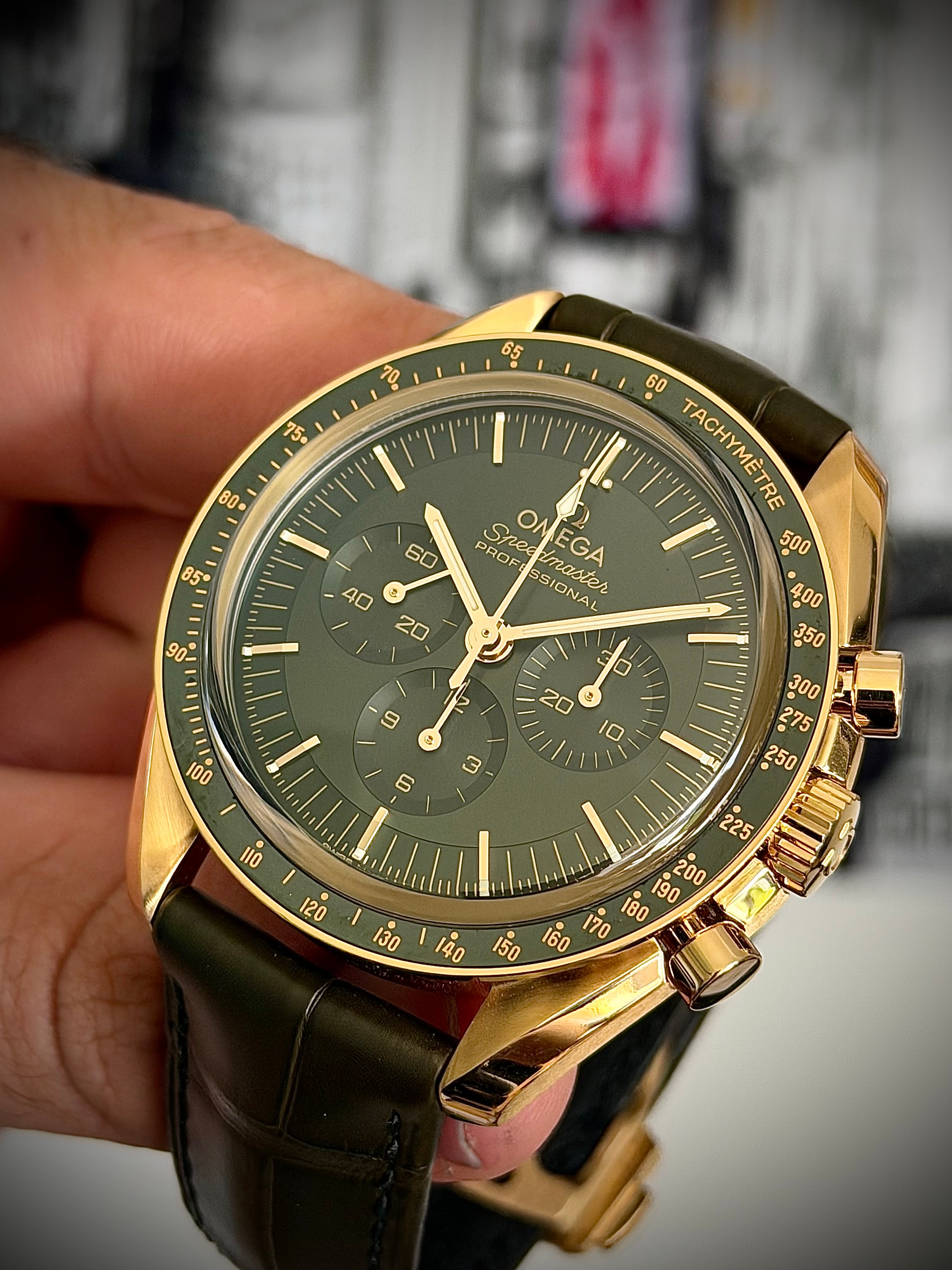 2023 OMEGA SPEEDMASTER MOONSHINE GOLD, FULL SET, INC GST