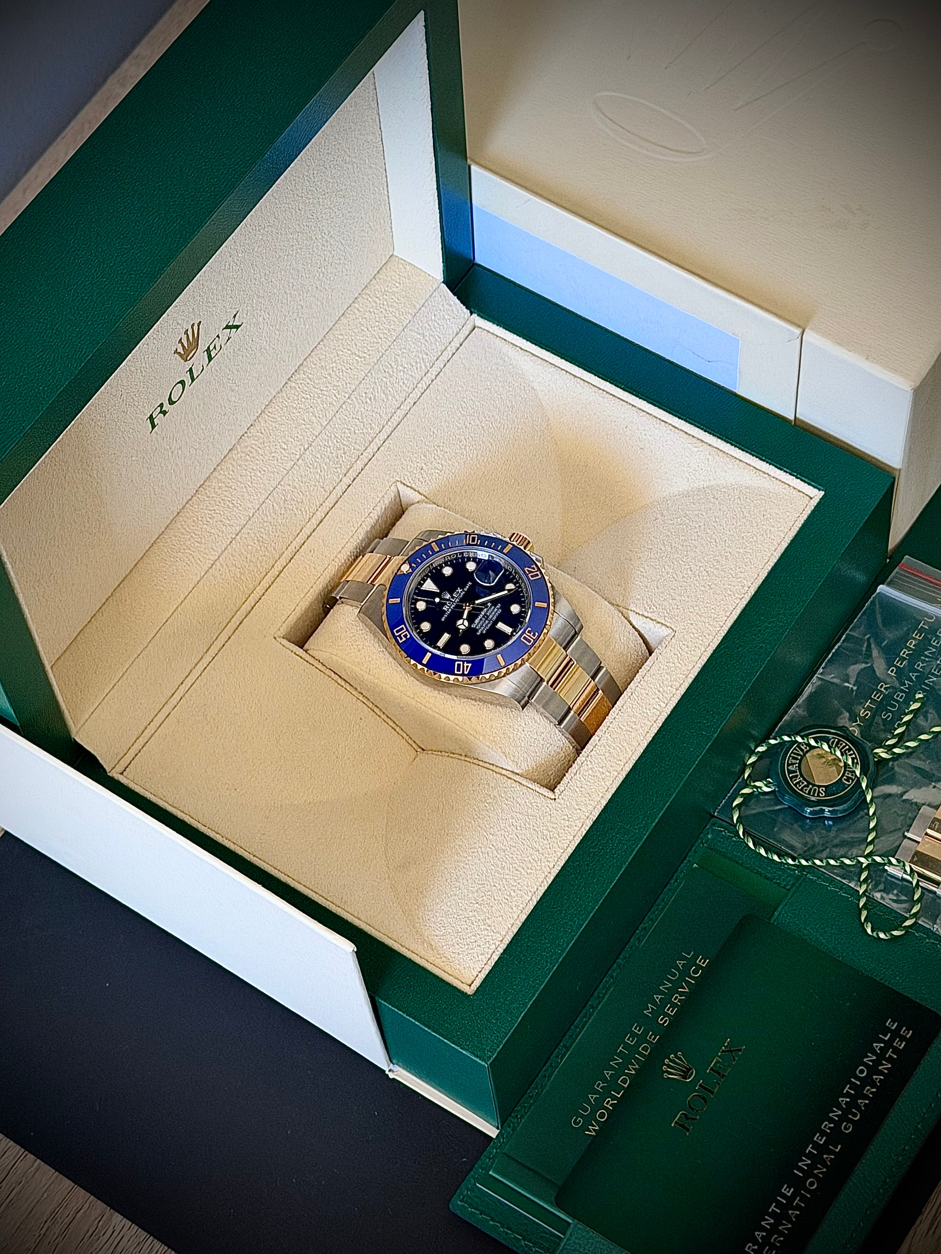 2024 ROLEX SUBMARINER BLUESY 126613LB, FULL SET, INC GST