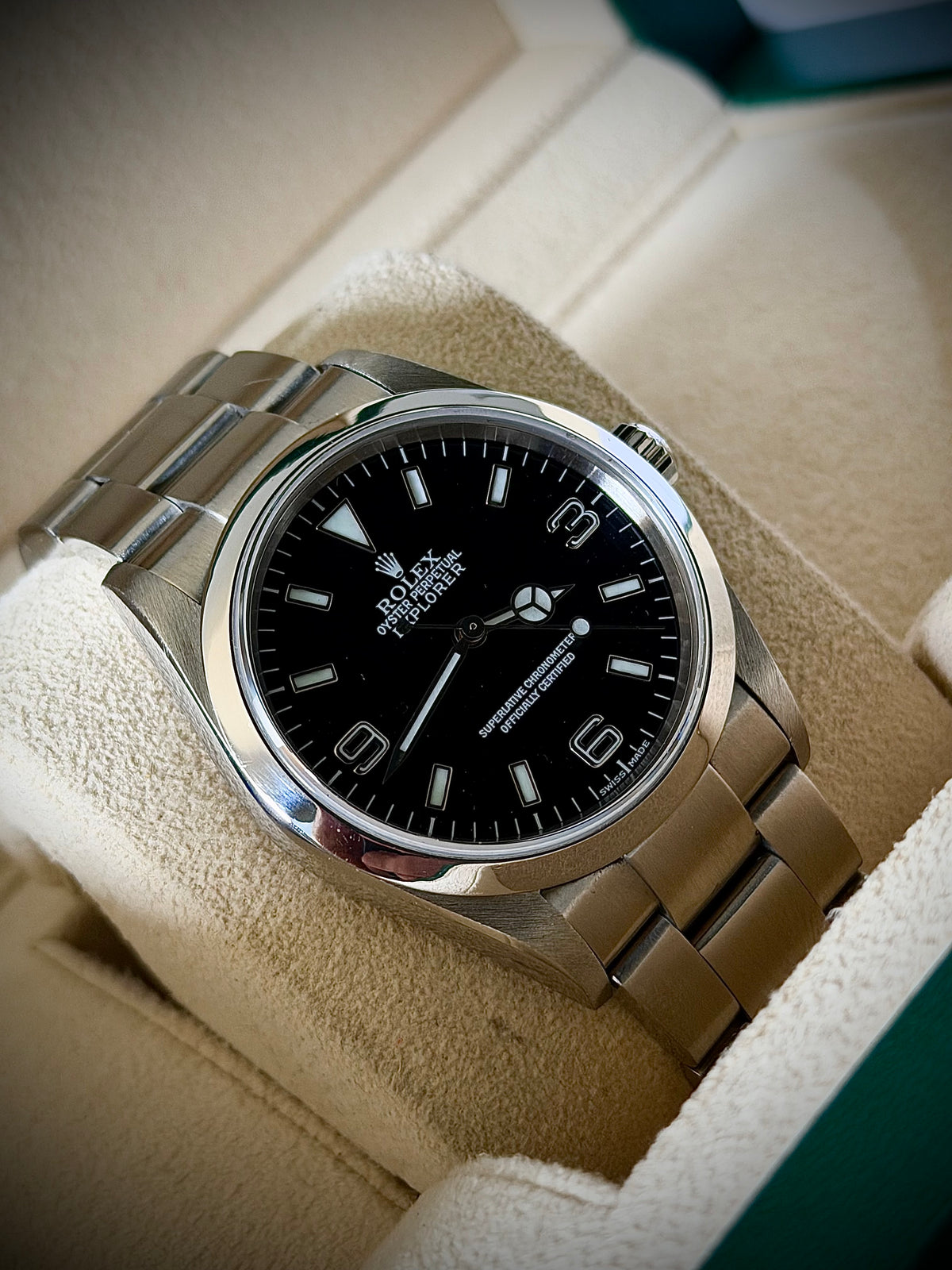 2002 ROLEX EXPLORER 36, 114270, NO-HOLES CASE, WATCH ONLY, INC GST