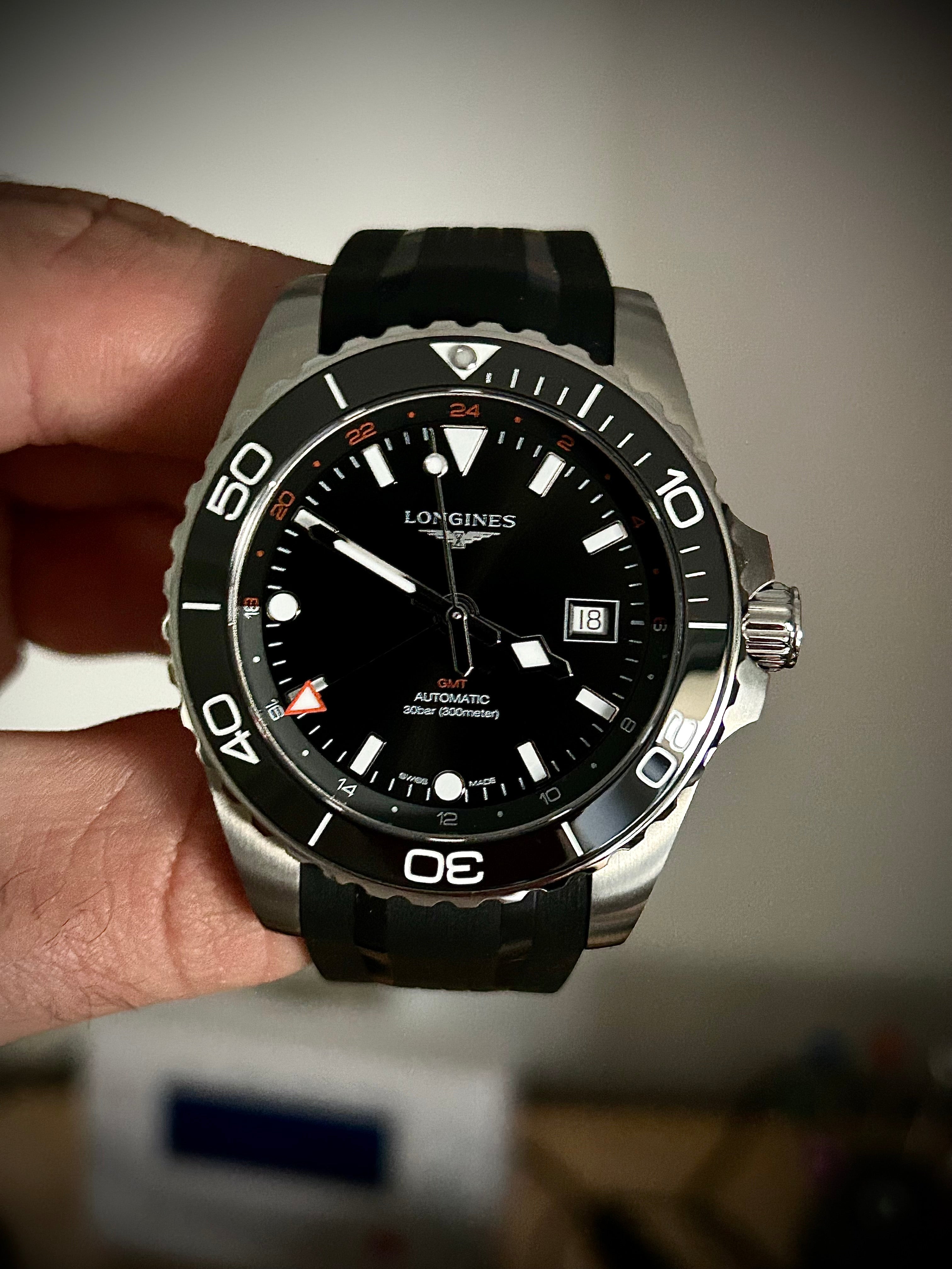 2025 LONGINES HYDROCONQUEST GMT, 43MM, FULL SET, INC GST
