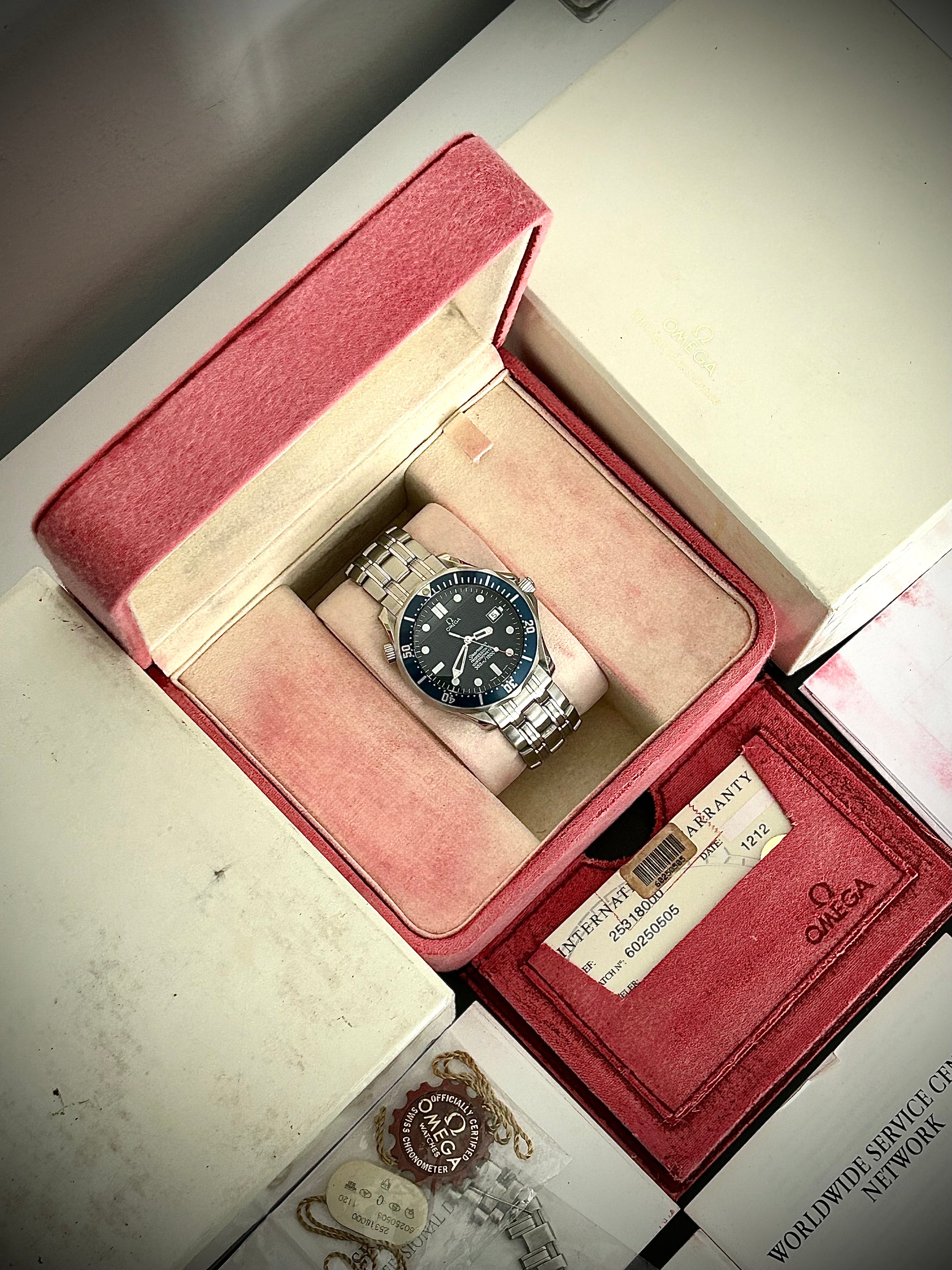 1999 OMEGA SEAMASTER 300, BOND, 2531.80, FULL SET, INC GST