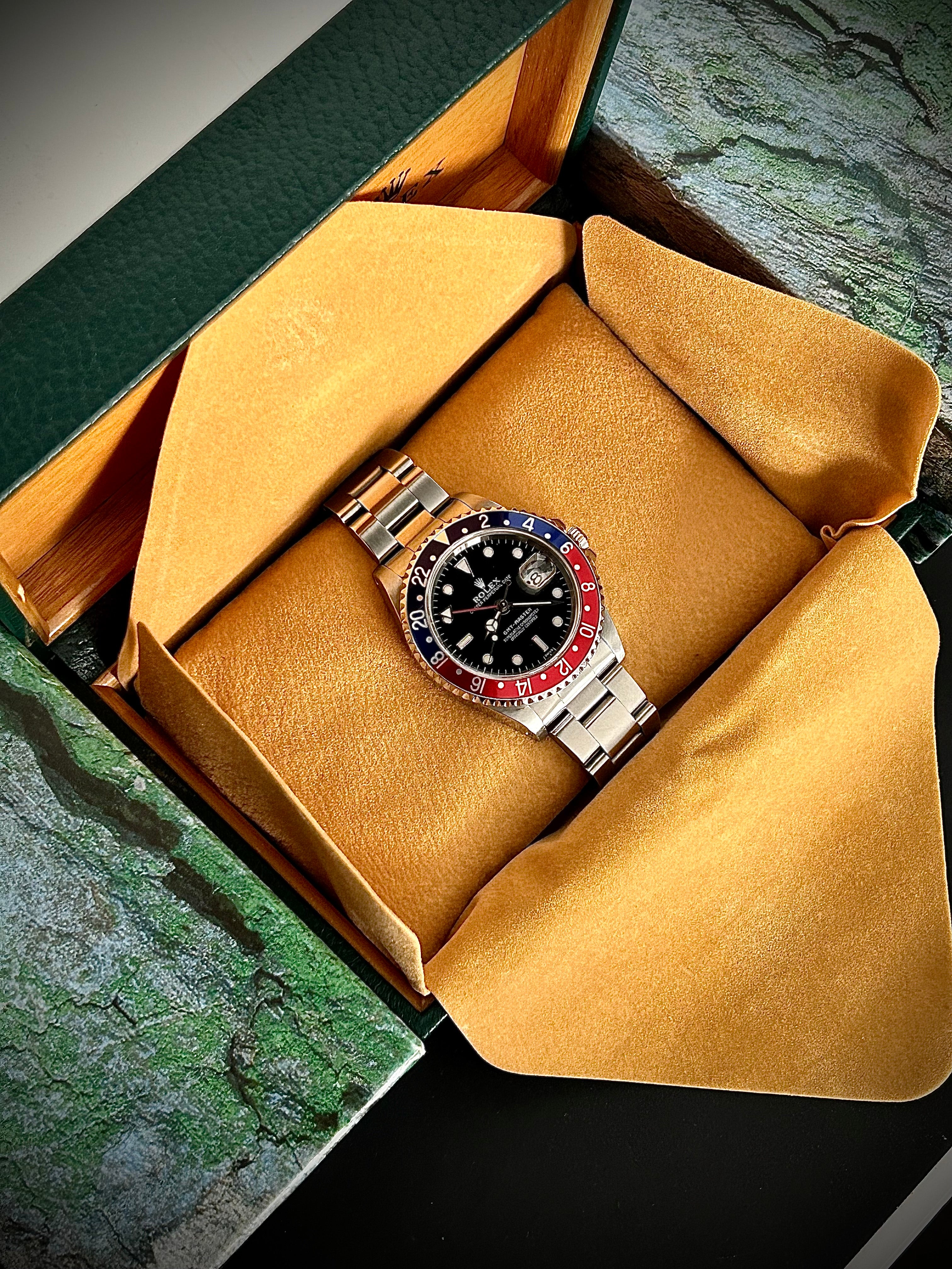 1999 ROLEX GMT MASTER, PEPSI, 16700, WATCH AND BOX, INC GST