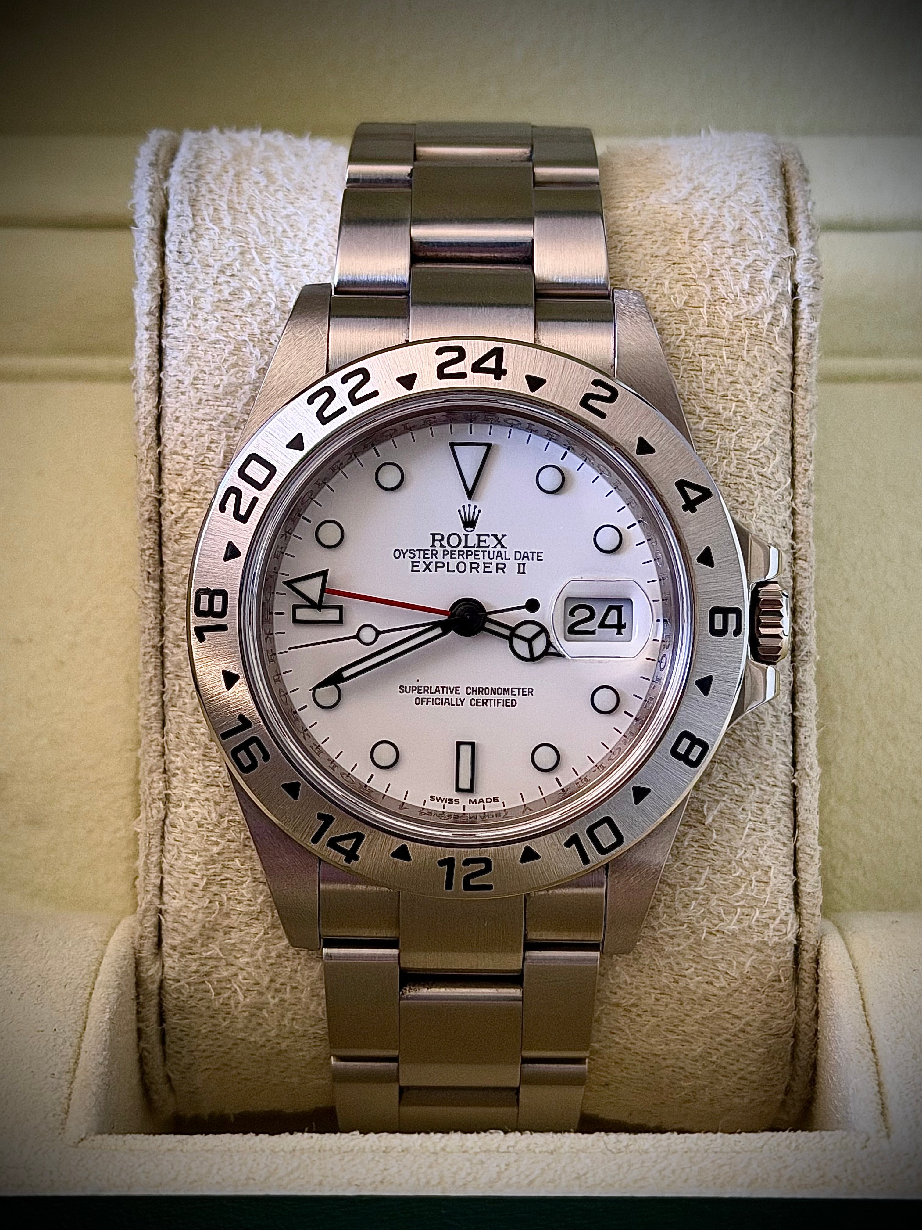 2011 ROLEX EXPLORER II “POLAR”, 16570, CALIBRE 3186, BOX, BOOKLETS & ORIGINAL AD INVOICE, INC GST