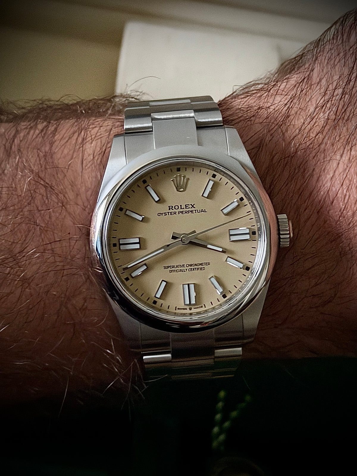 2026 ROLEX OYSTER PERPETUAL 41, 134300, BEIGE DIAL, AS NEW, FULL SET, INC GST
