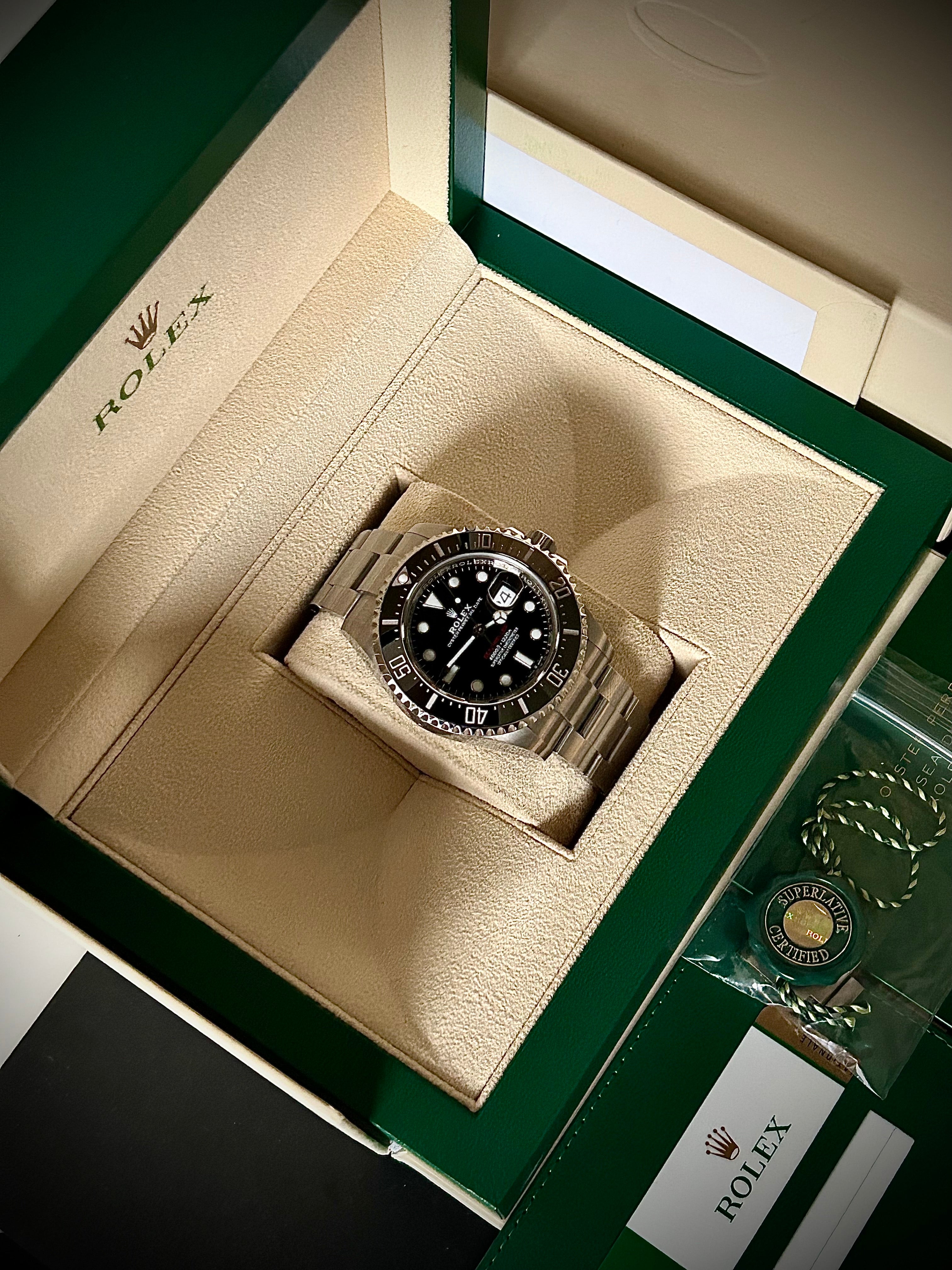 2020 ROLEX SEA DWELLER, 126600, BOX AND PAPERS, INC GST