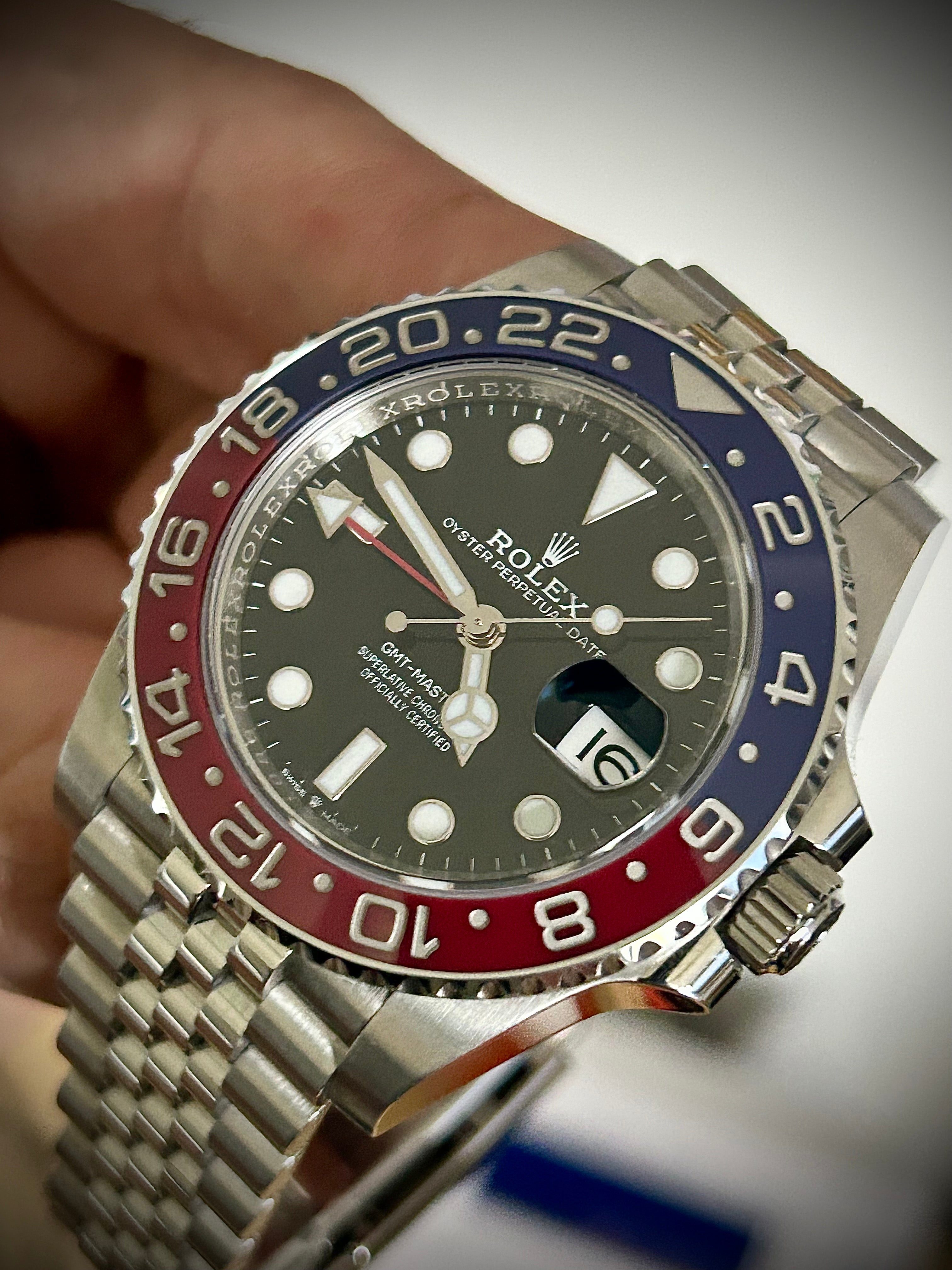 2020 ROLEX GMT MASTER II, PEPSI, 126710BLRO, FULL SET, INC GST