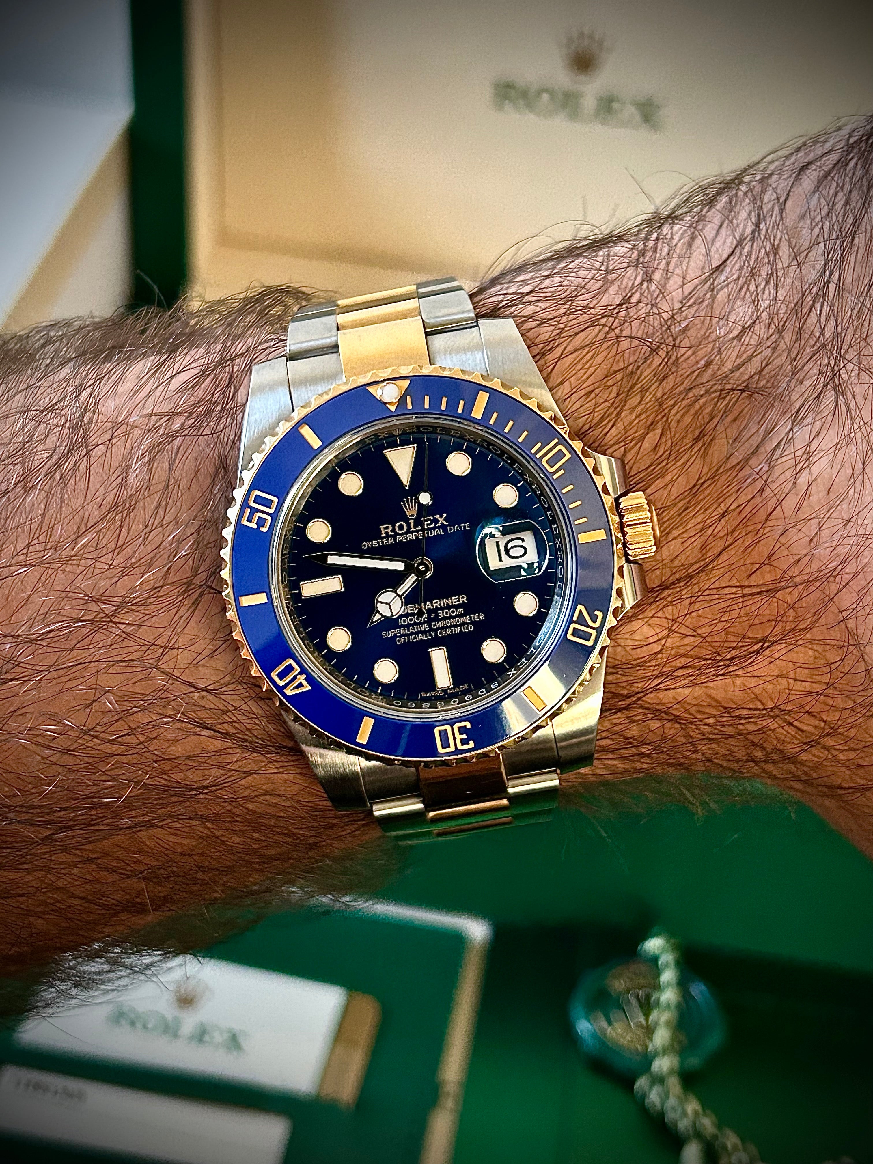 2020 ROLEX SUBMARINER BLUESY 116613LB, FULL SET, INC GST