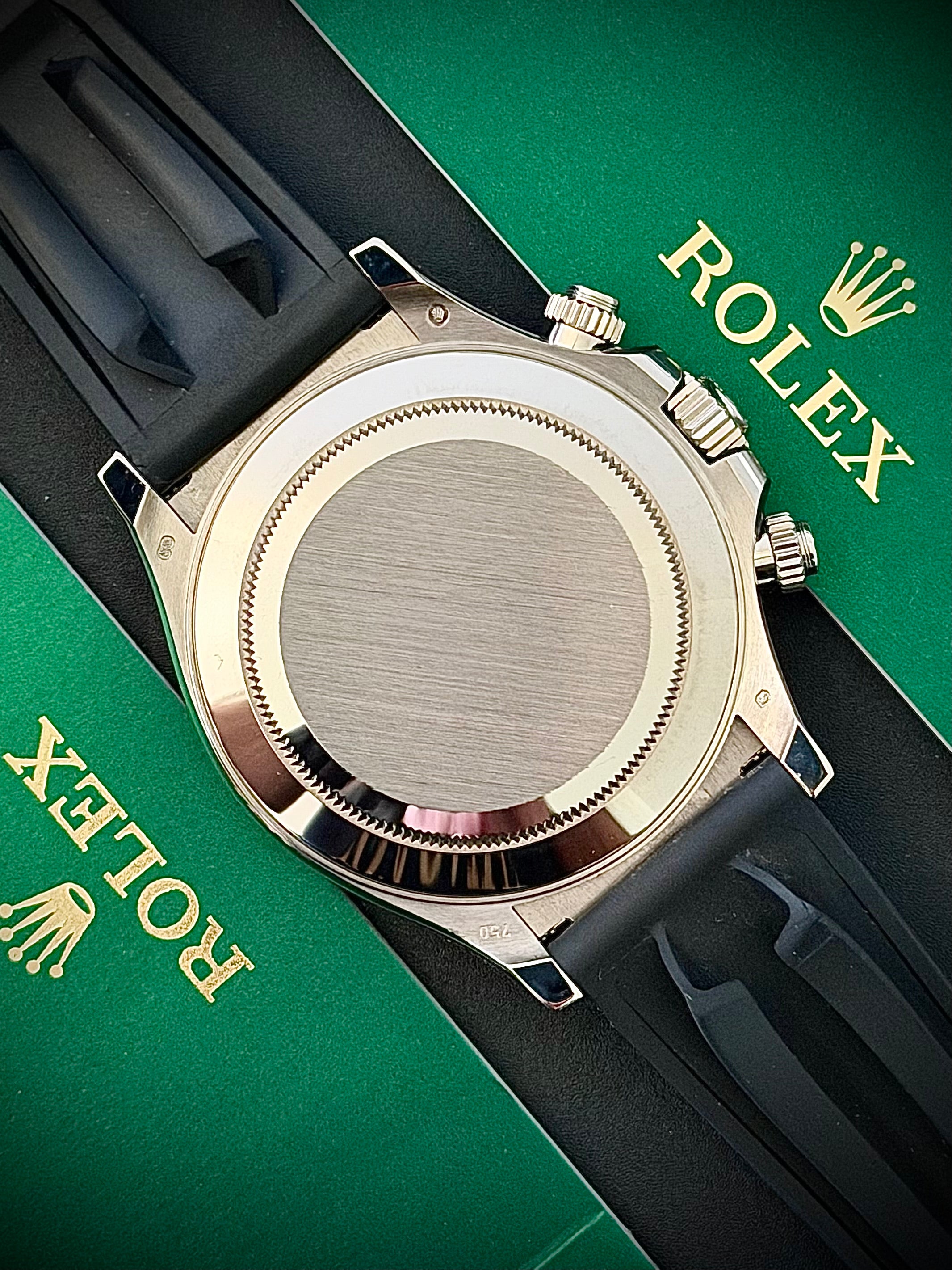 2019 ROLEX COSMOGRAPH DAYTONA “GHOST”, 116519LN, 18CT WHITE GOLD, OYSTERFLEX, FULL SET, INC GST