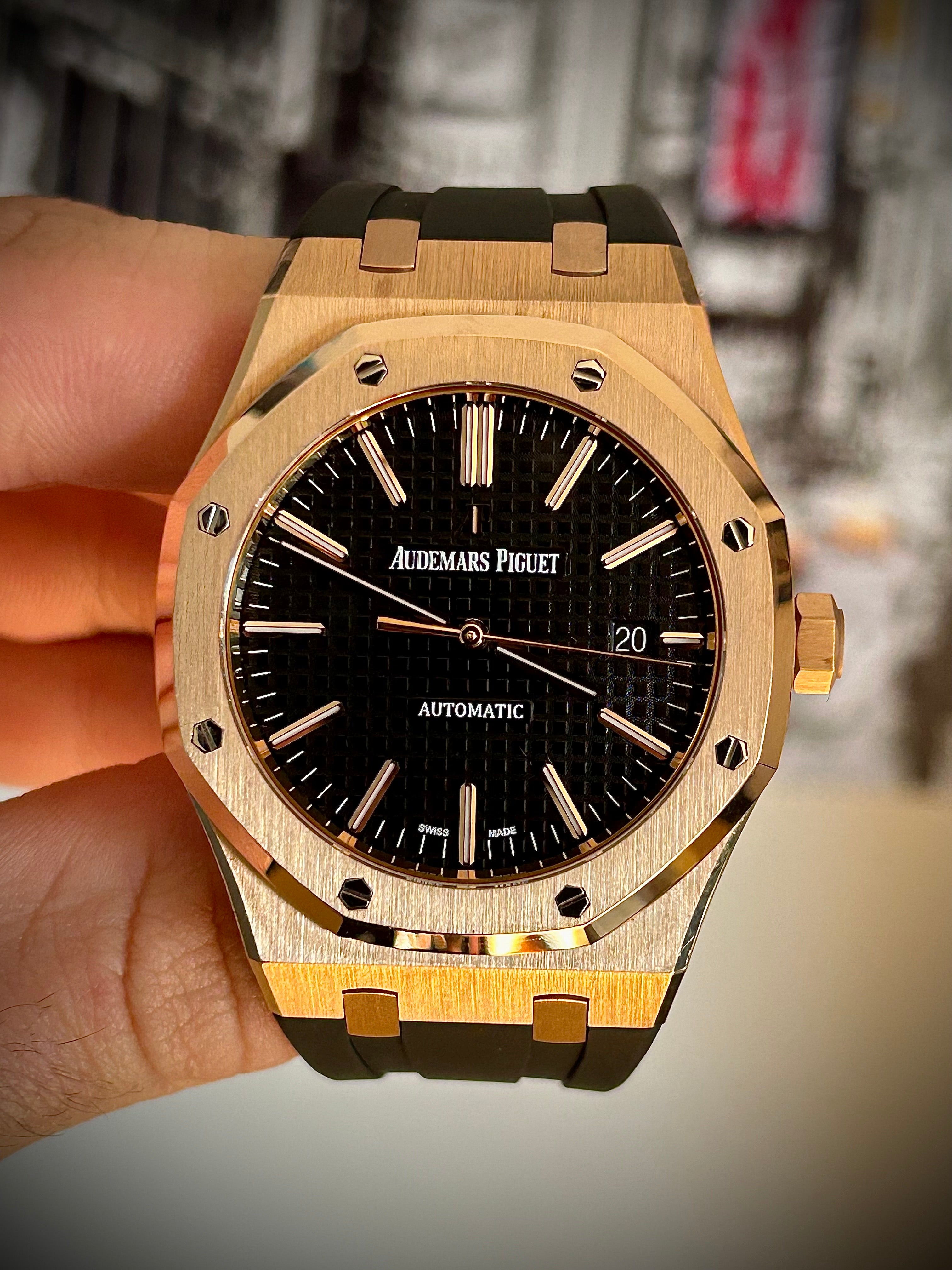 2015 AUDEMARS PIGUET ROYAL OAK, 15400OR, FULL SET, INC GST