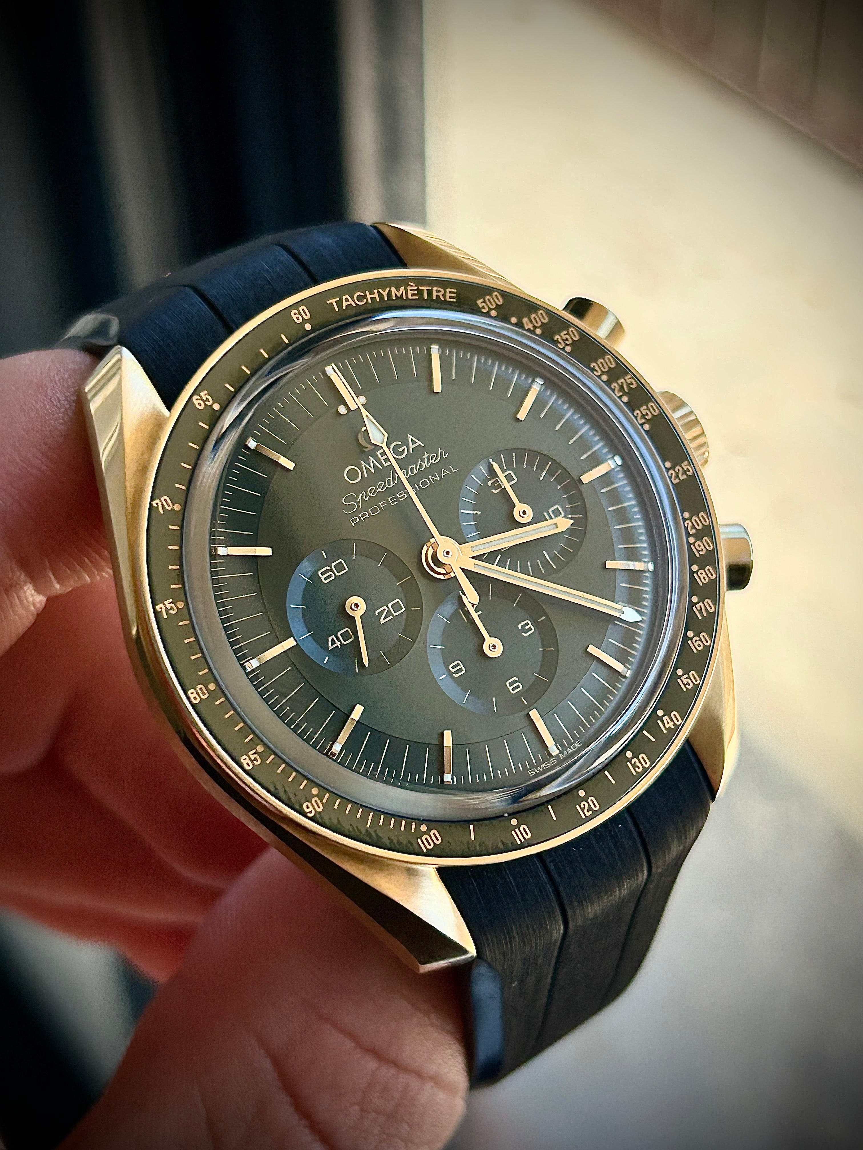 2023 OMEGA SPEEDMASTER MOONSHINE GOLD, FULL SET, INC GST