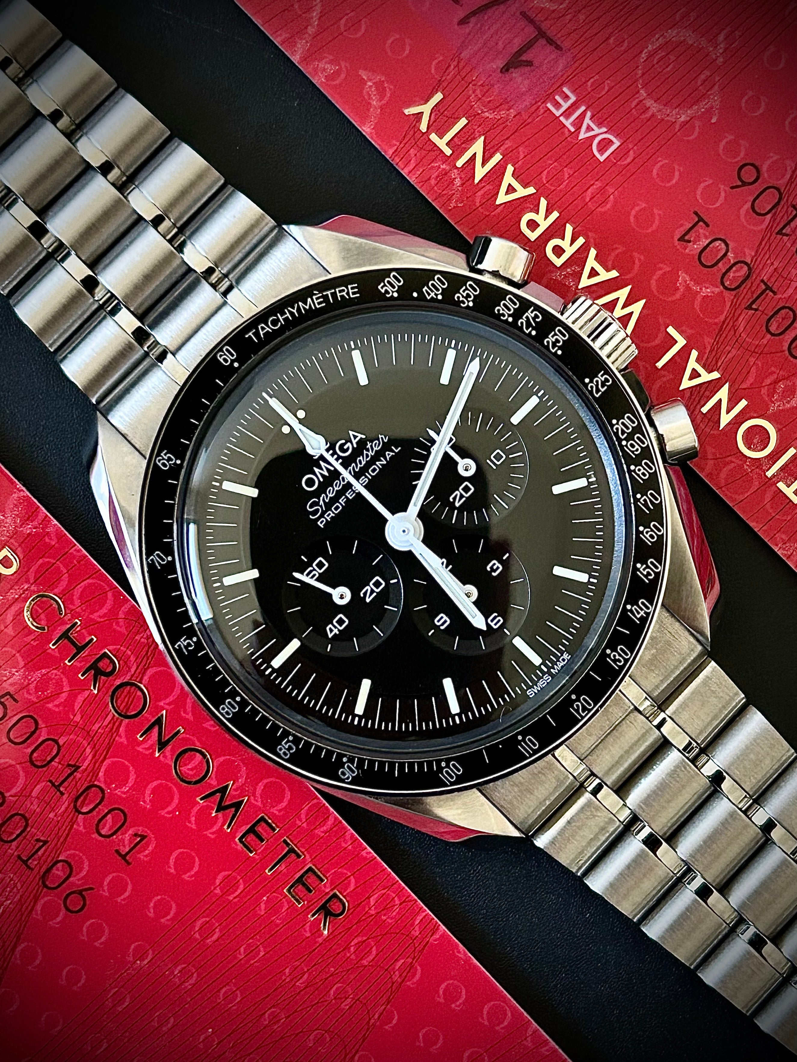 2024 OMEGA SPEEDMASTER PROFESSIONAL, HESALITE, FULL SET, INC GST