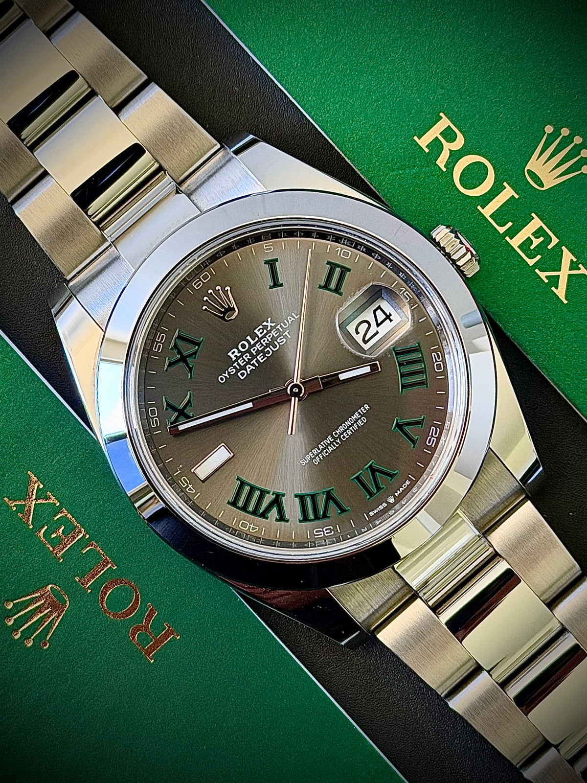 2020 ROLEX DATEJUST 41, 126300, WIMBLEDON DIAL, OYSTER BRACELET, FULL SET, INC GST