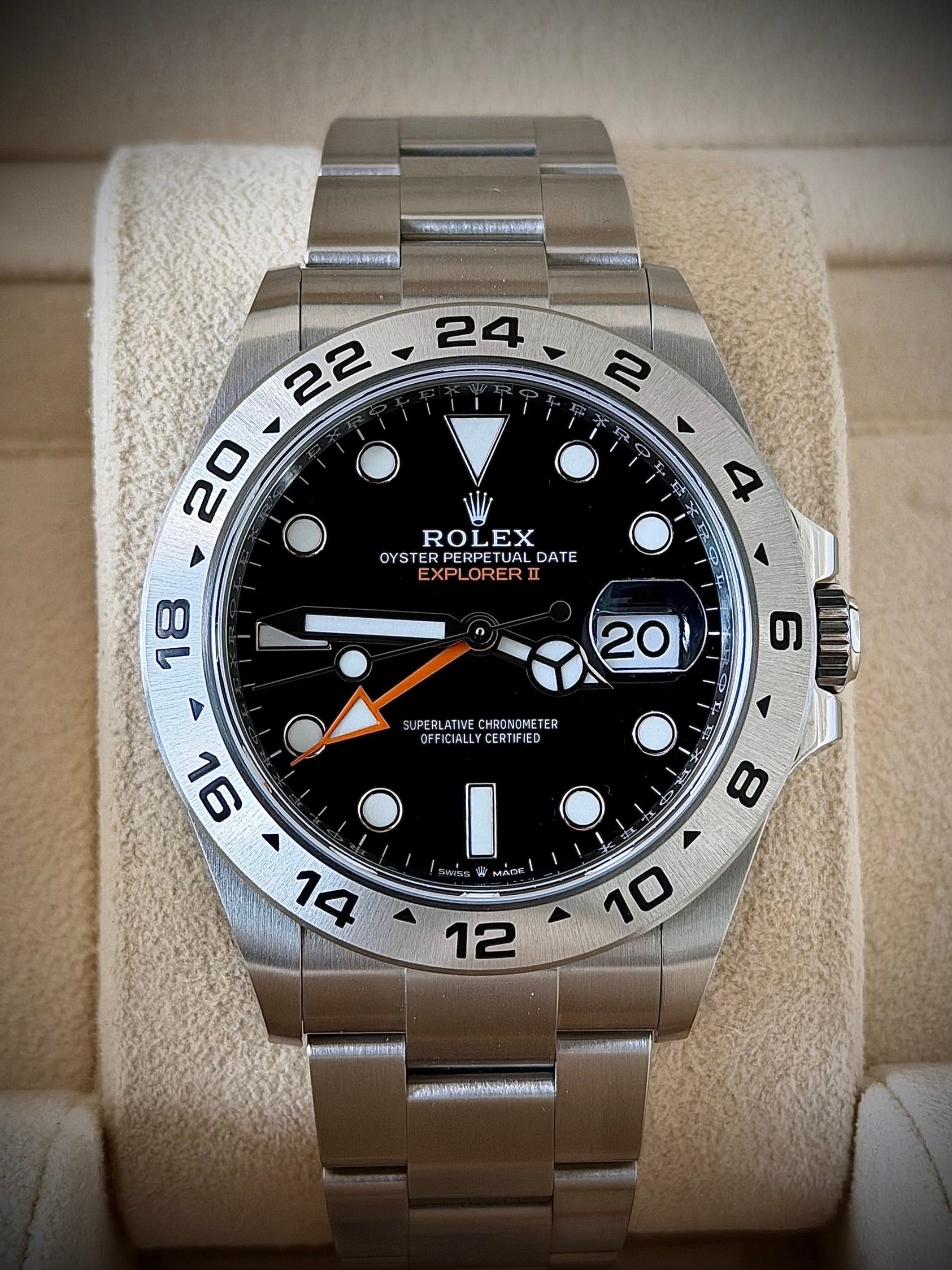 2025 ROLEX EXPLORER II BLACK DIAL, 226570, FULL SET, INC GST