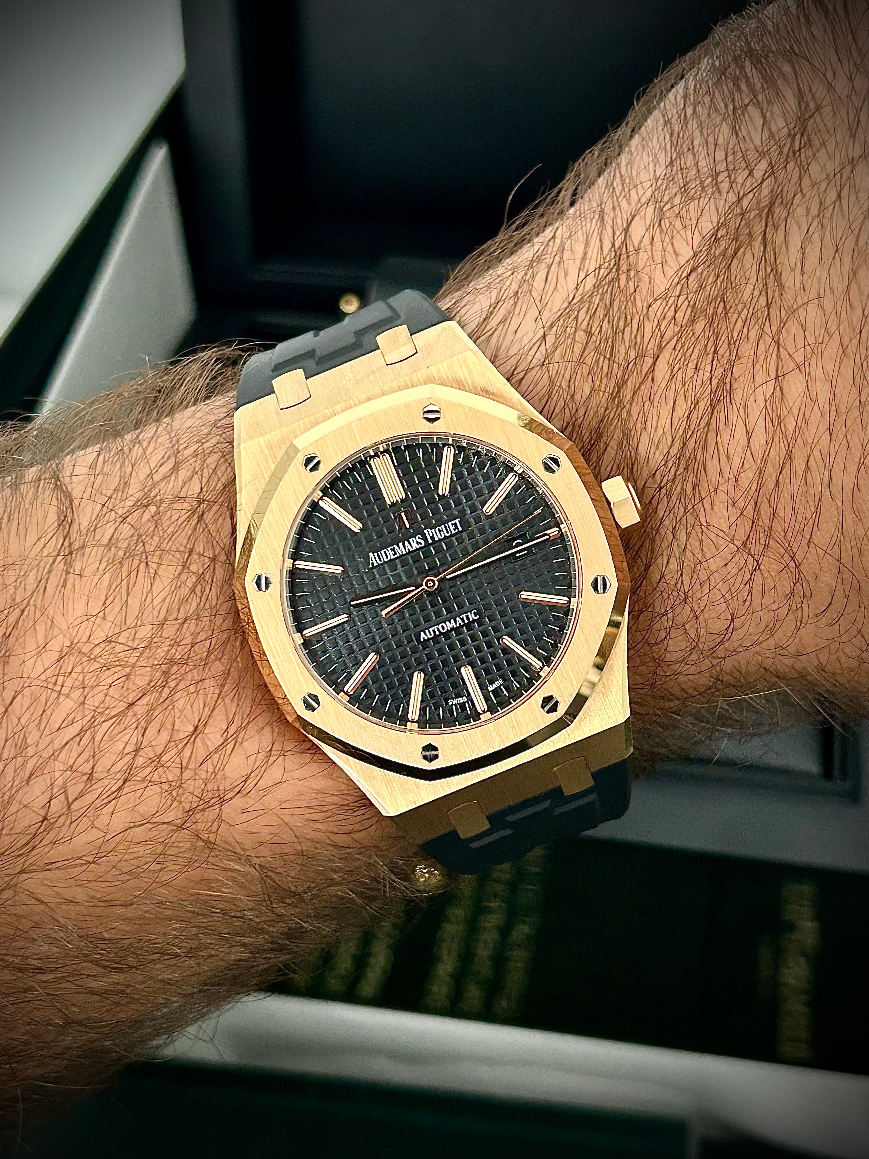 2017 AUDEMARS PIGUET ROYAL OAK, 15400OR, FULL SET, INC GST
