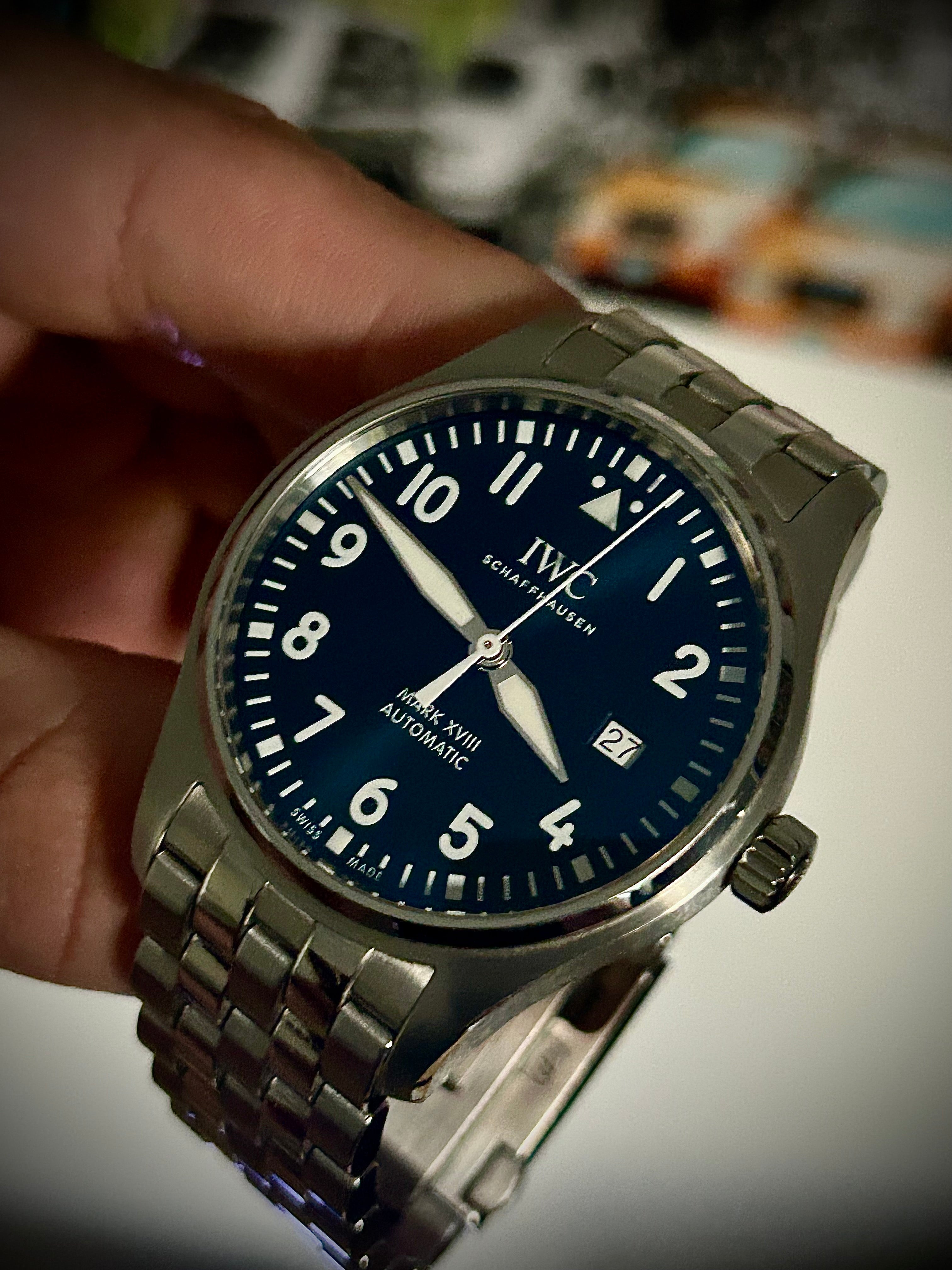 2021 IWC PILOTS WATCH XVIII, “LE PETIT PRINCE” BLUE DIAL, IW327016, FULL SET, INC GST