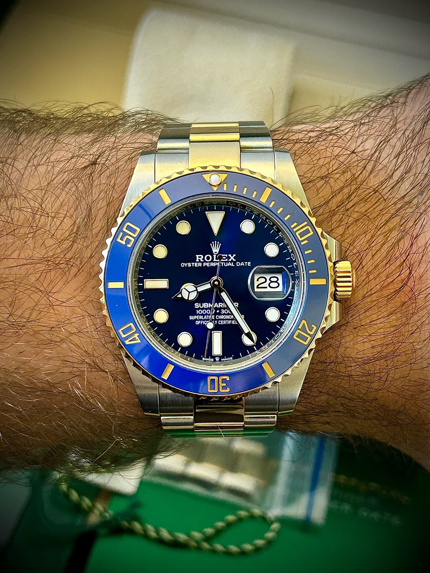 2021 ROLEX SUBMARINER BLUESY 126613LB, FULL SET, INC GST