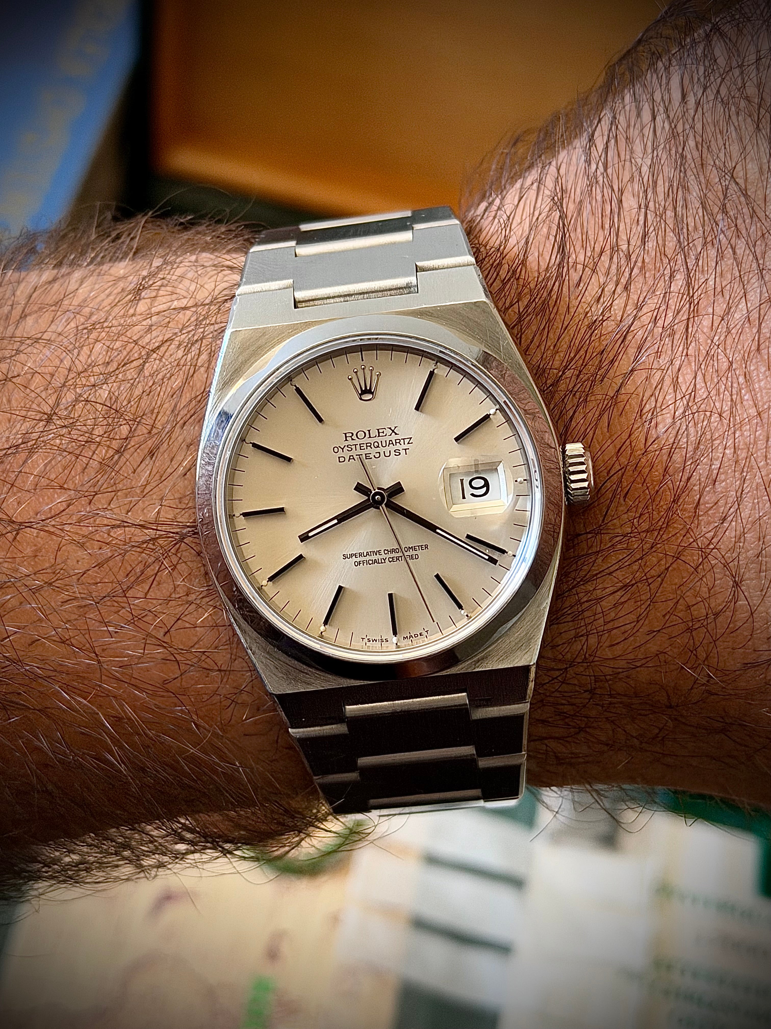 1991 ROLEX OYSTERQUARTZ DATEJUST, 17000, FULL SET, INC GST