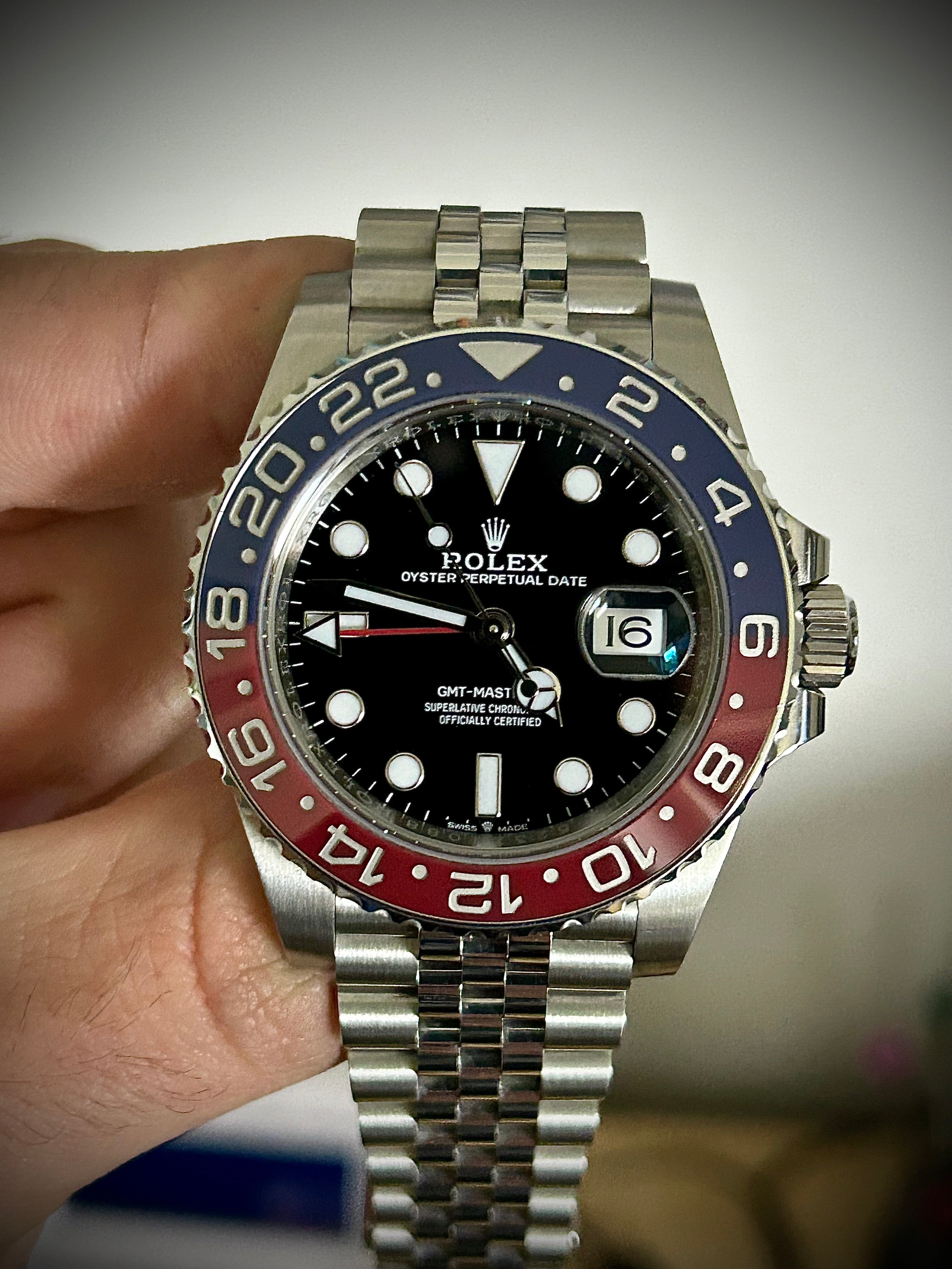 2020 ROLEX GMT MASTER II, PEPSI, 126710BLRO, FULL SET, INC GST