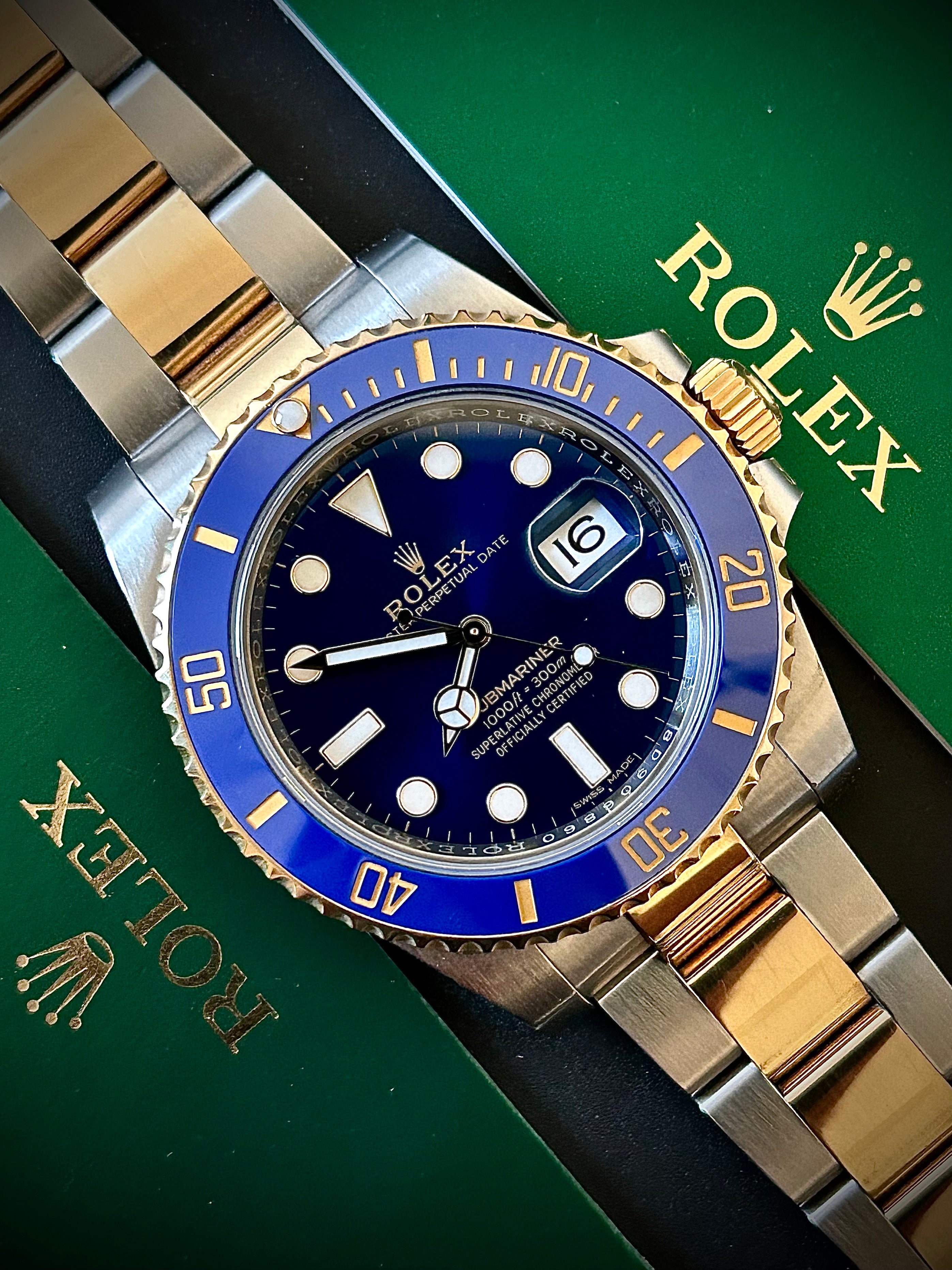 2020 ROLEX SUBMARINER BLUESY 116613LB, FULL SET, INC GST