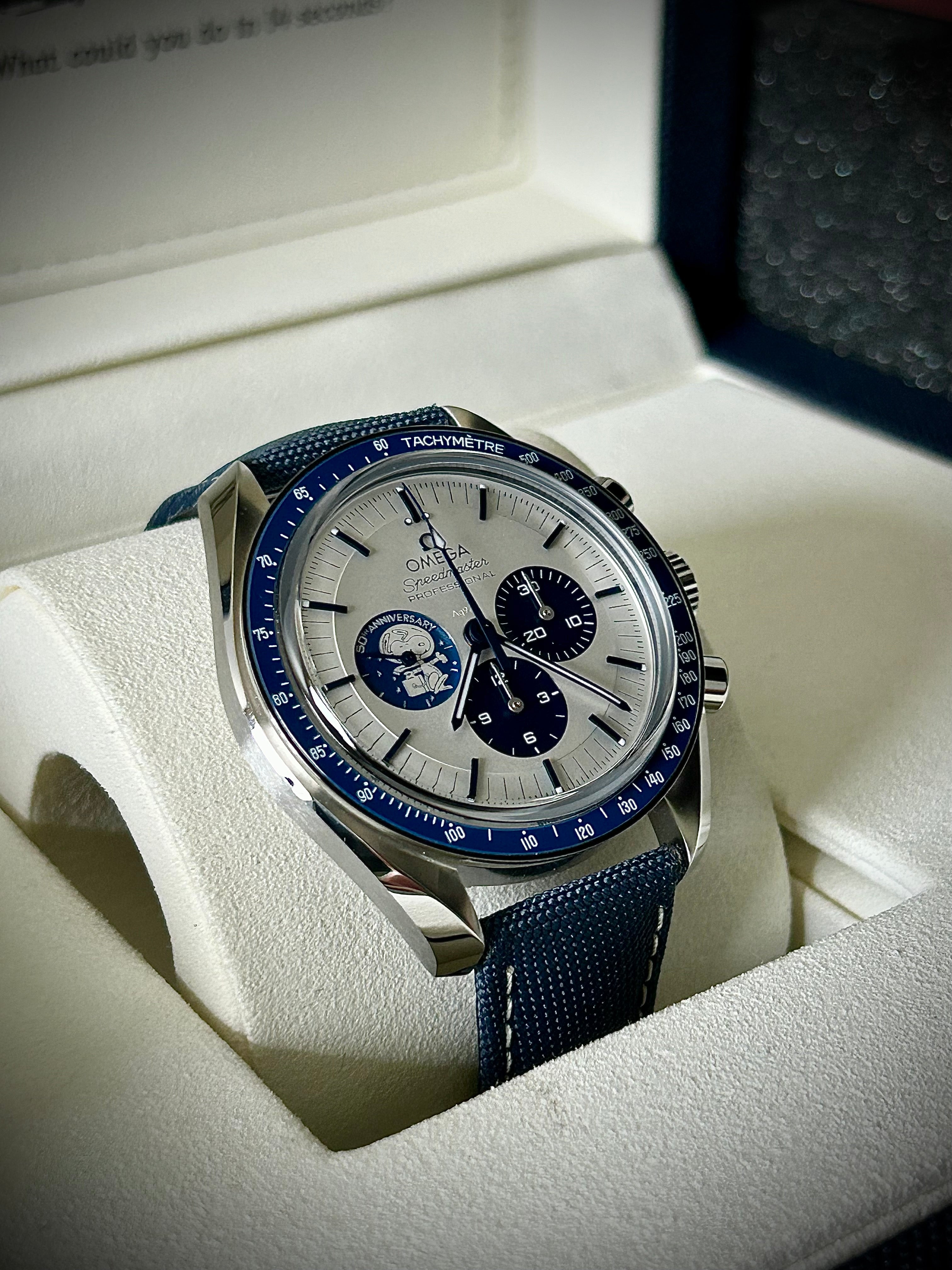 2025 OMEGA SPEEDMASTER SILVER SNOOPY, FULL SET, INC GST