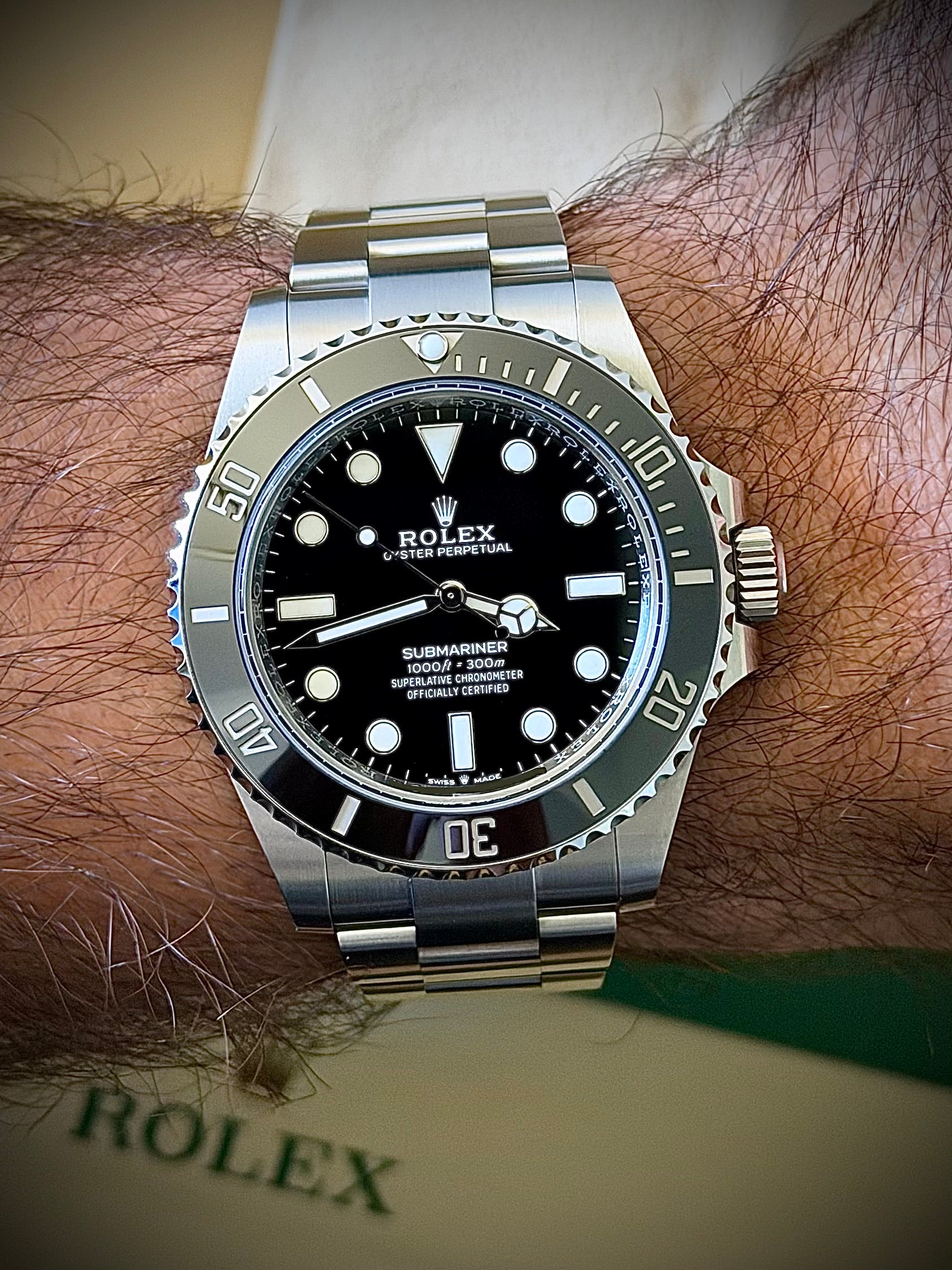 2024 ROLEX SUBMARINER, 124060, NO DATE, FULL SET, NEAR MINT, INC GST
