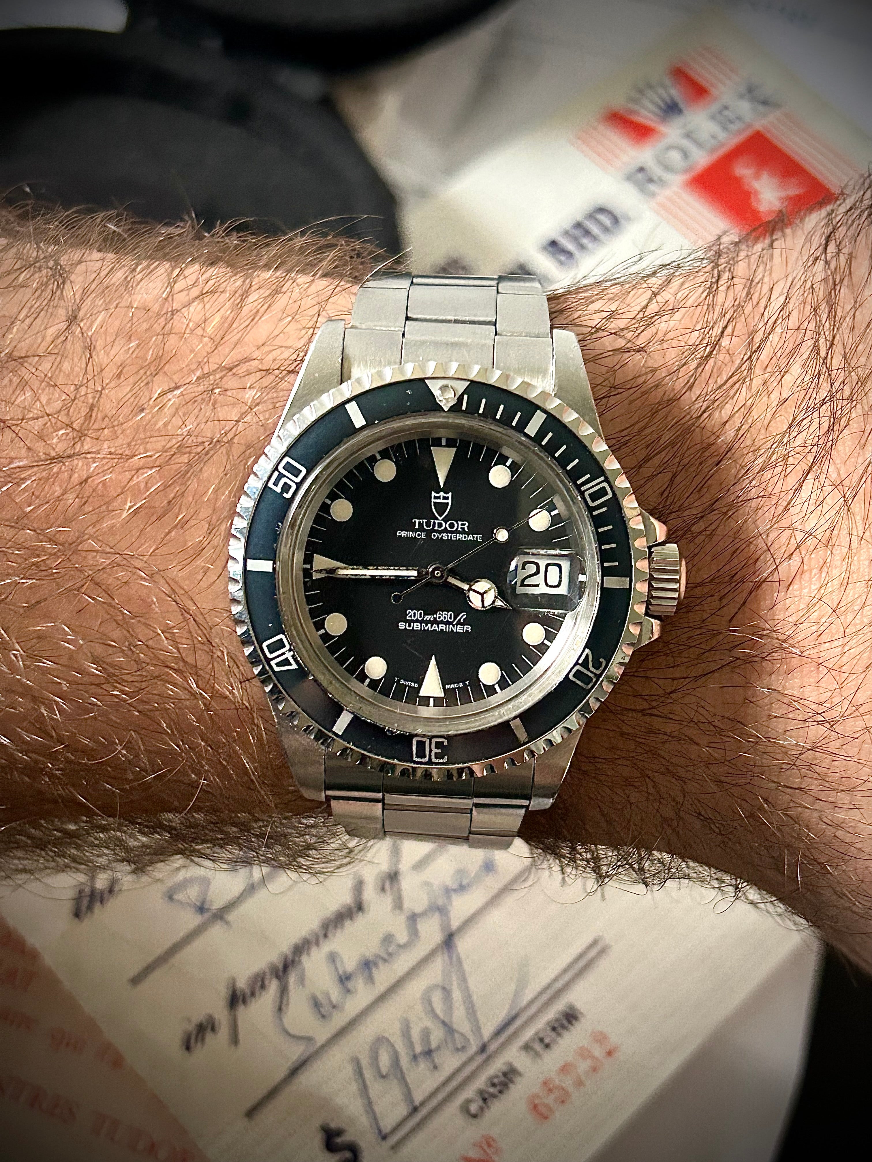 1994 TUDOR SUBMARINER, 79090, WATCH AND PAPERS, FULLY SERVICED, INC GST