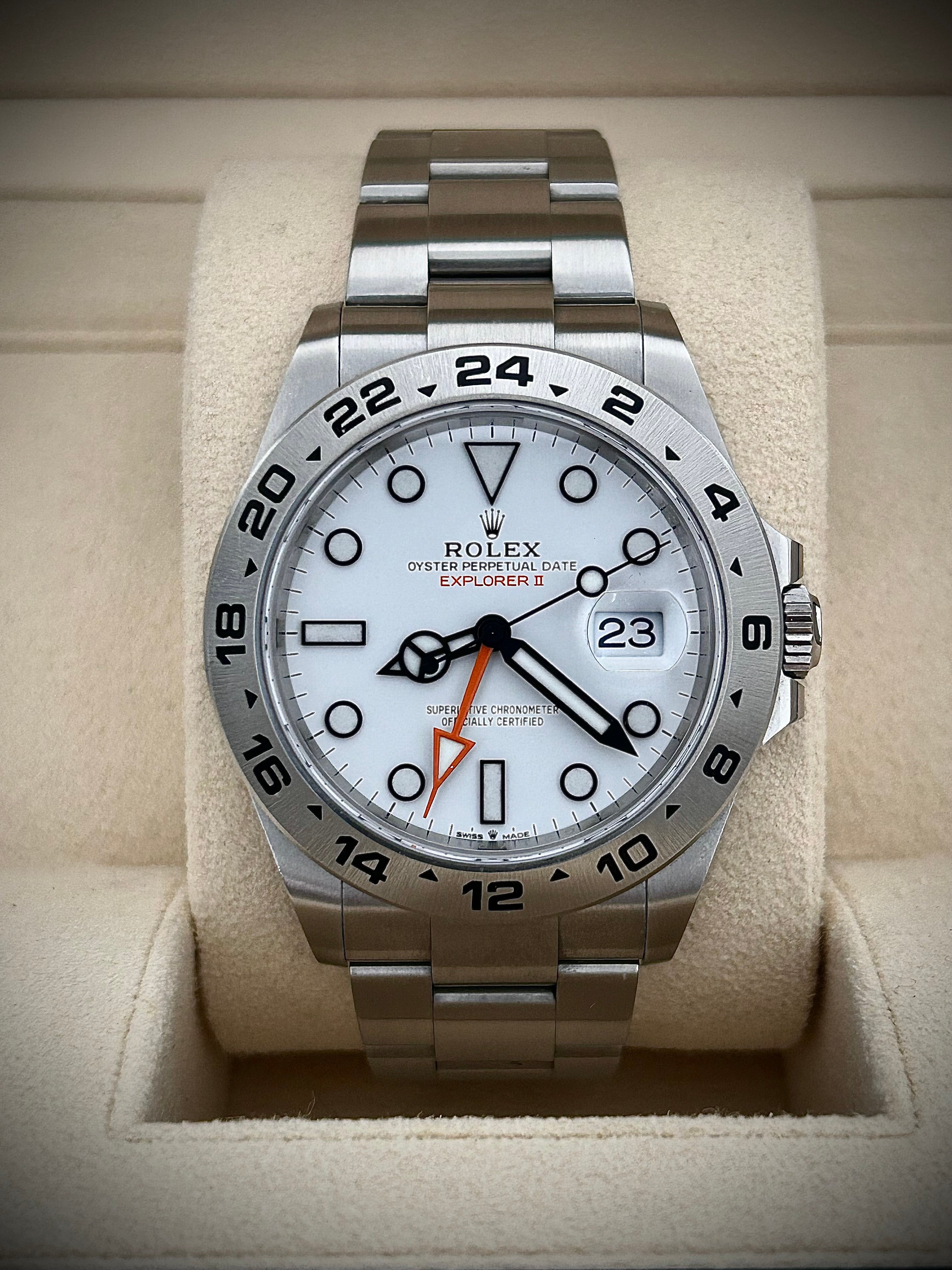 2022 ROLEX EXPLORER II “POLAR” 226570, FULL SET, INC GST