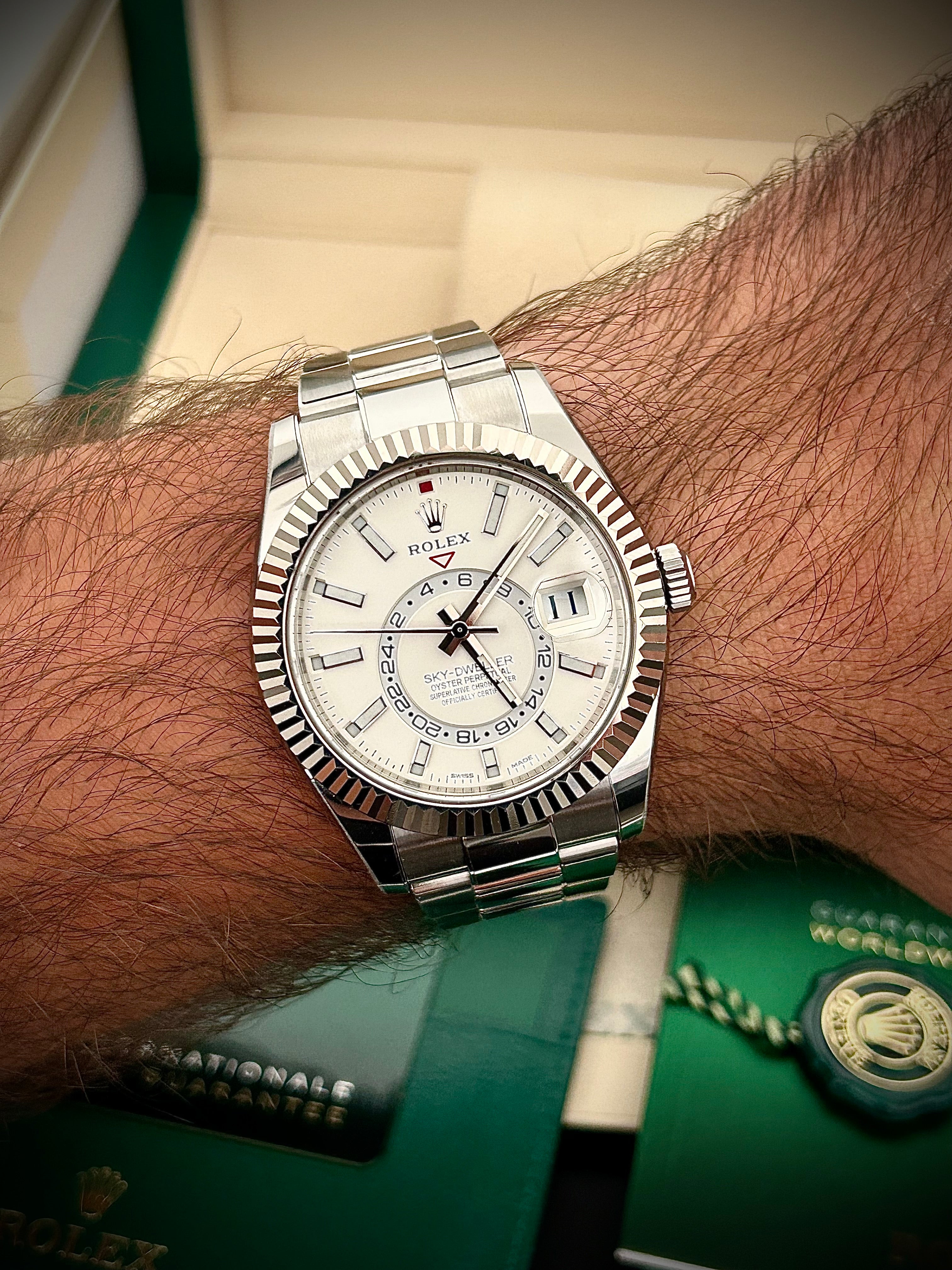 2020 ROLEX SKY DWELLER, WHITE DIAL, 326934, FULL SET, INC GST