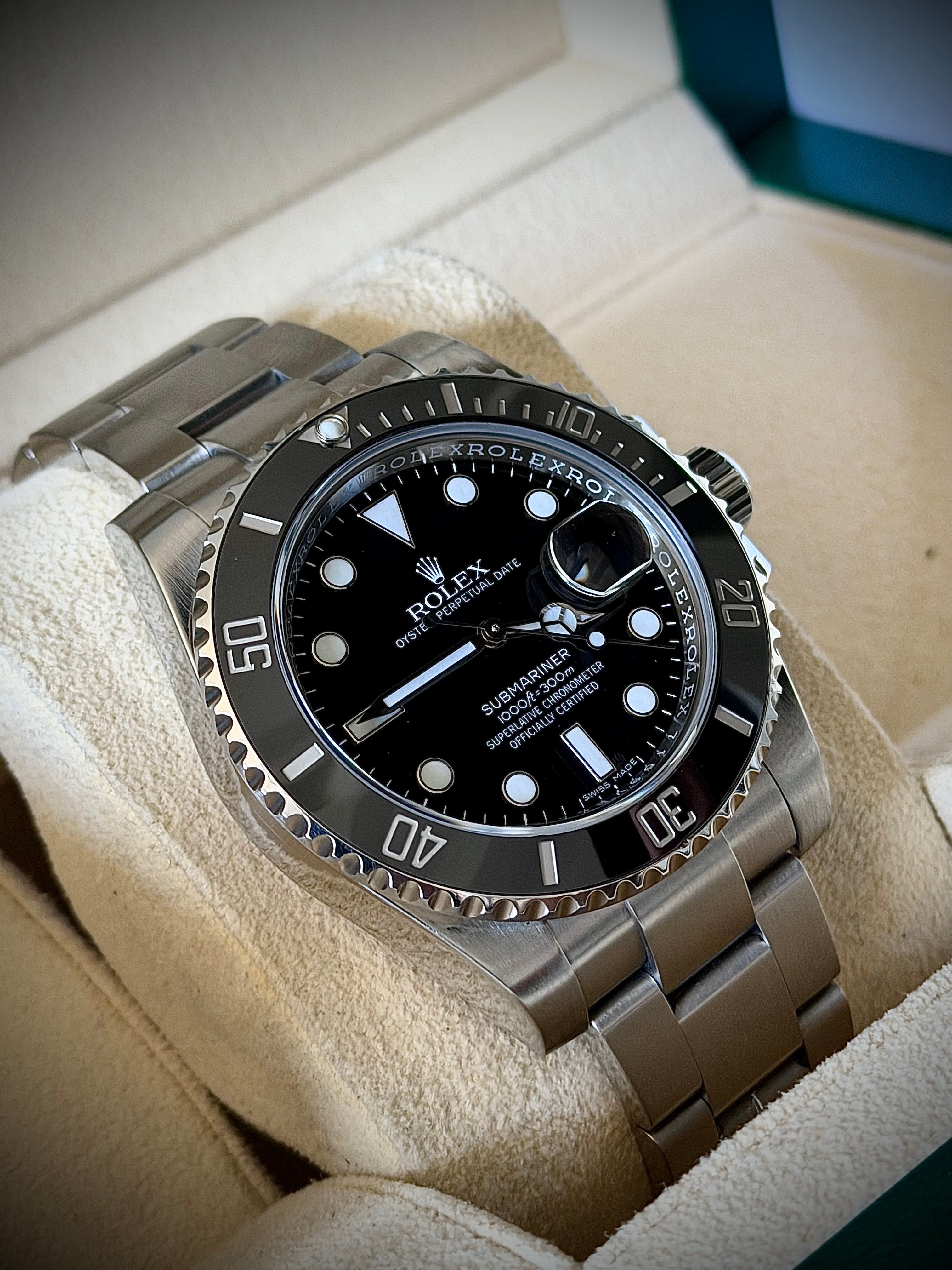 2018 ROLEX SUBMARINER DATE 116610LN, BOX AND PAPERS, INC GST
