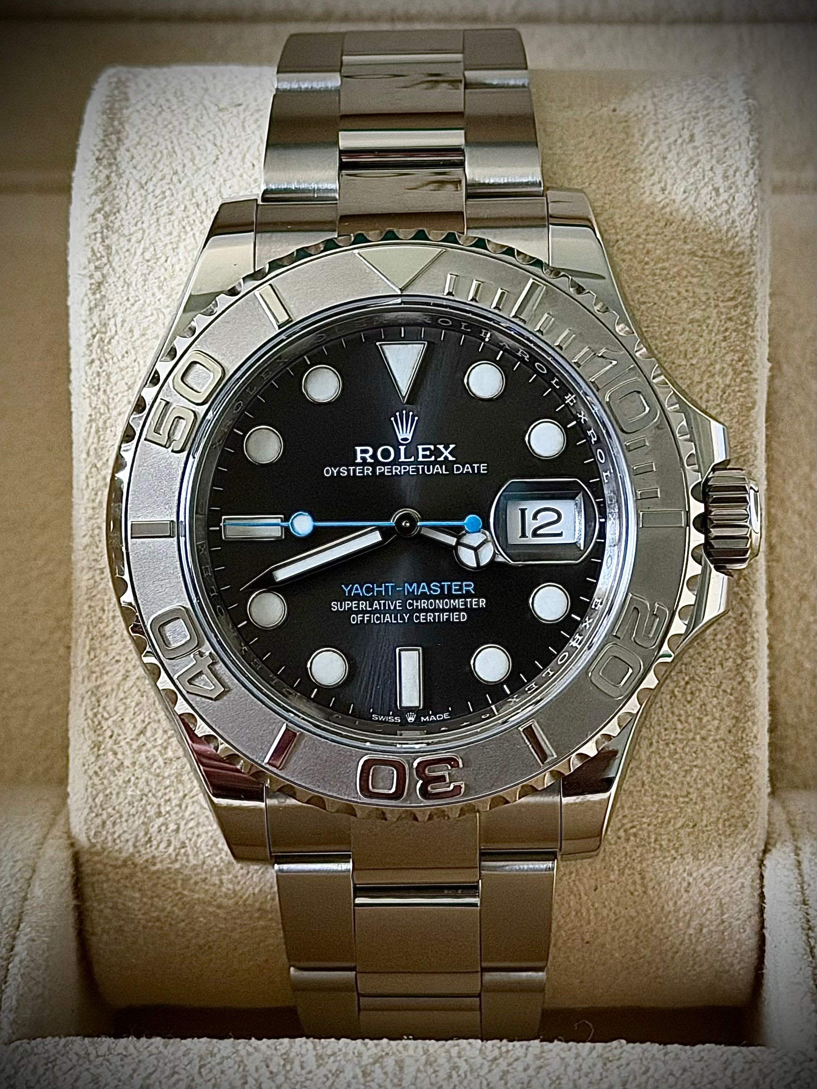 2023 ROLEX YACHT-MASTER 40, RHODIUM DIAL, FULL SET, INC GST