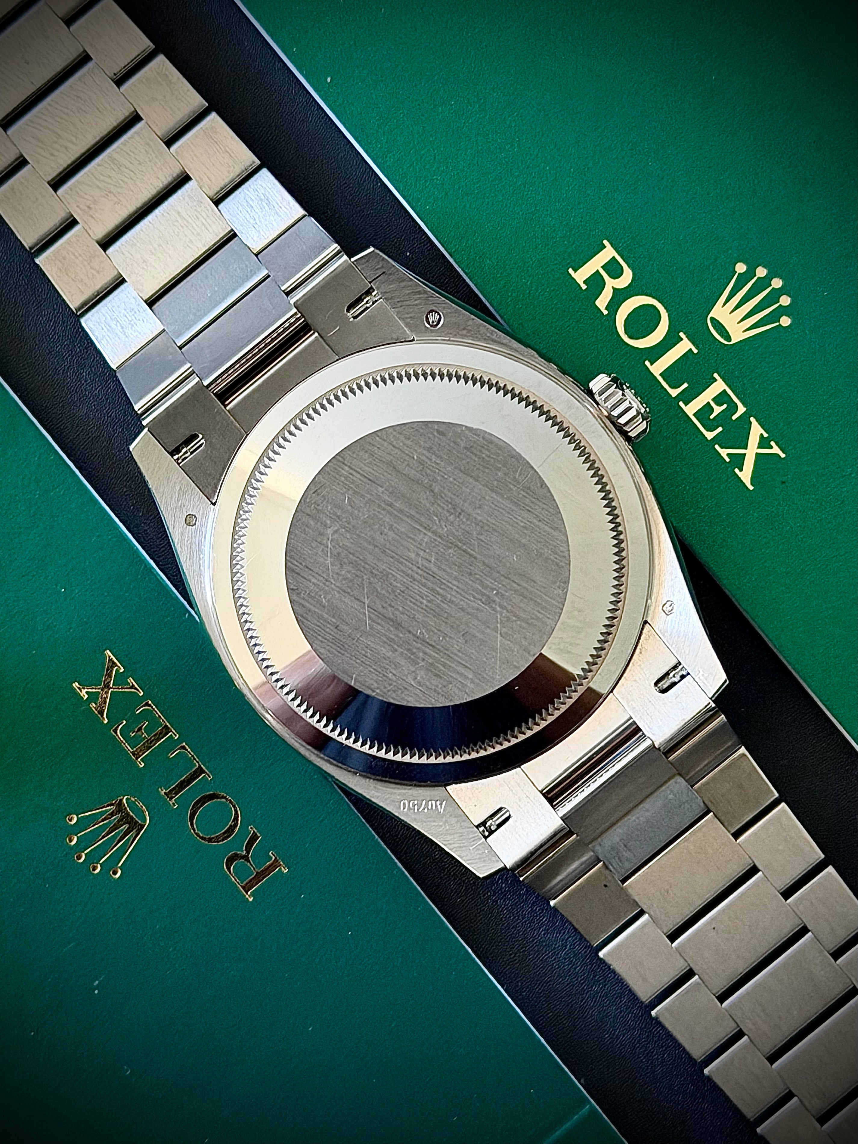 2024 ROLEX DAY-DATE 36, 128239, BLUE BAGUETTE DIAMOND DIAL, FULL SET, INC GST