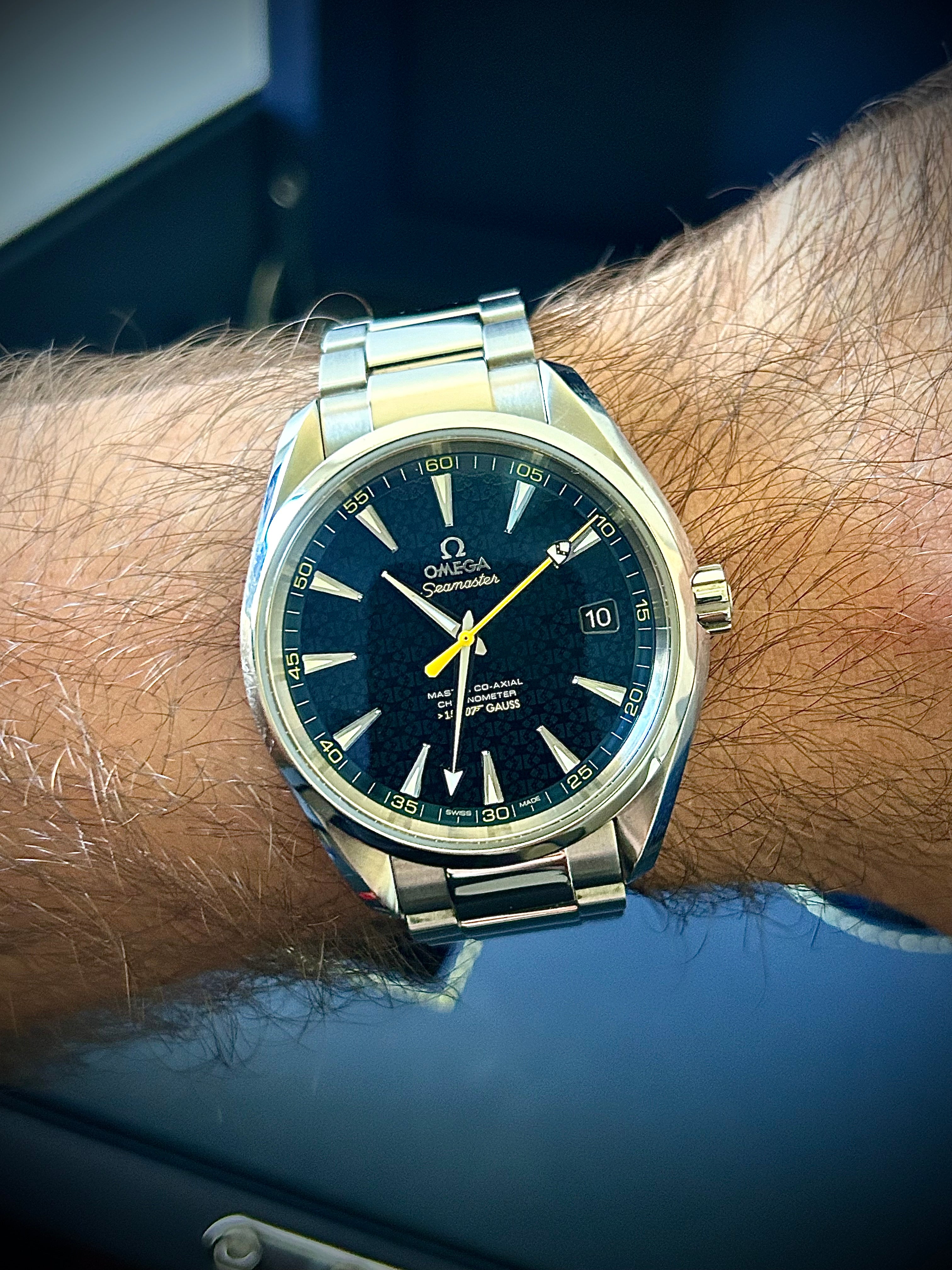 2016 OMEGA SEAMASTER AQUA TERRA, JAMES BOND 007 “SPECTRE”, FULL SET, INC GST