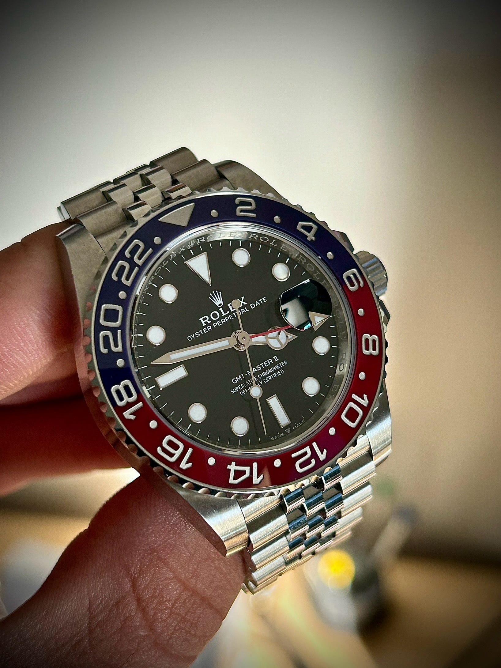 2020 ROLEX GMT MASTER II, PEPSI, 126710BLRO, FULL SET, INC GST