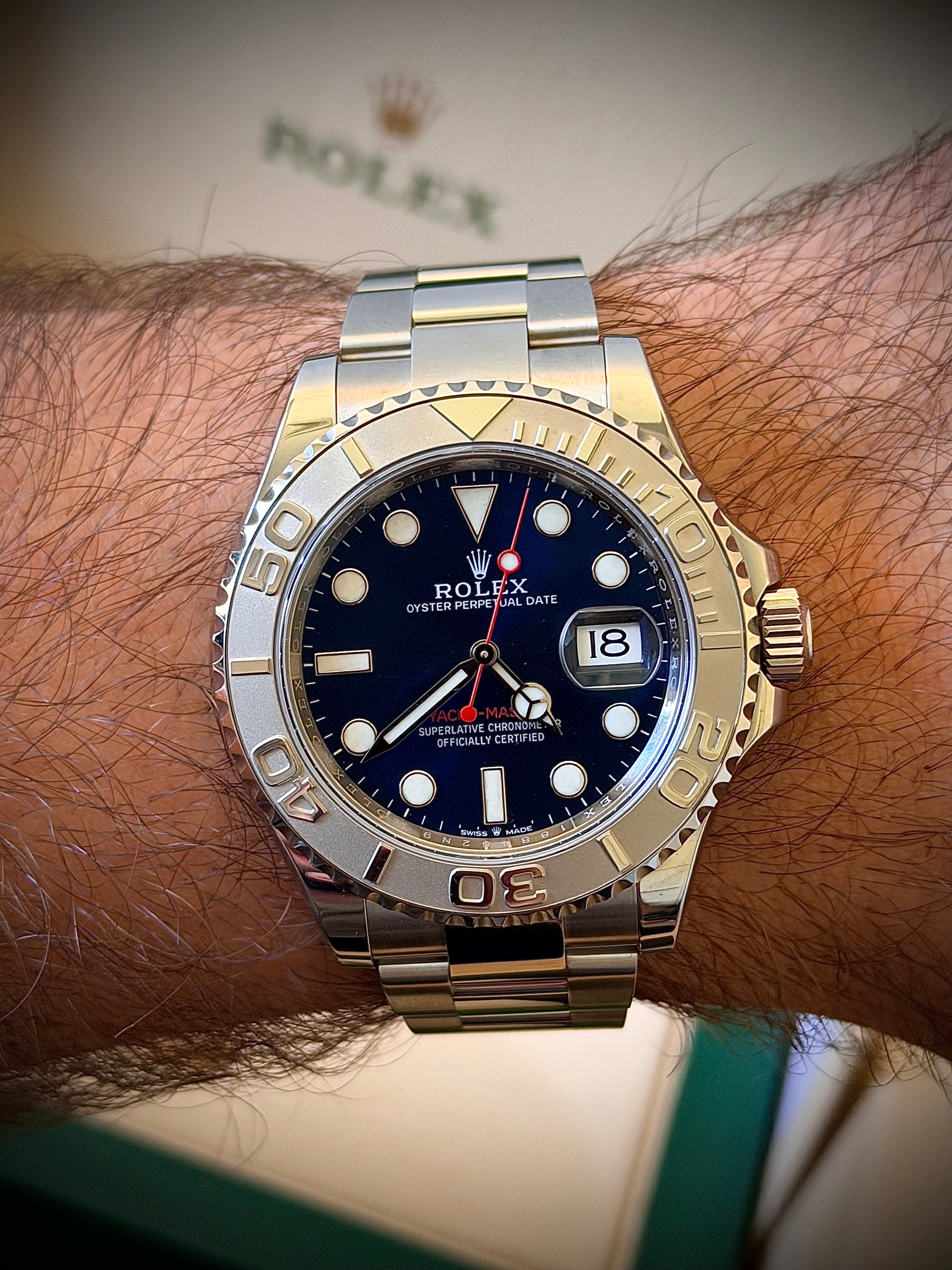 2023 ROLEX YACHT-MASTER 40, BLUE DIAL, 126622, BOX AND PAPERS, INC GST