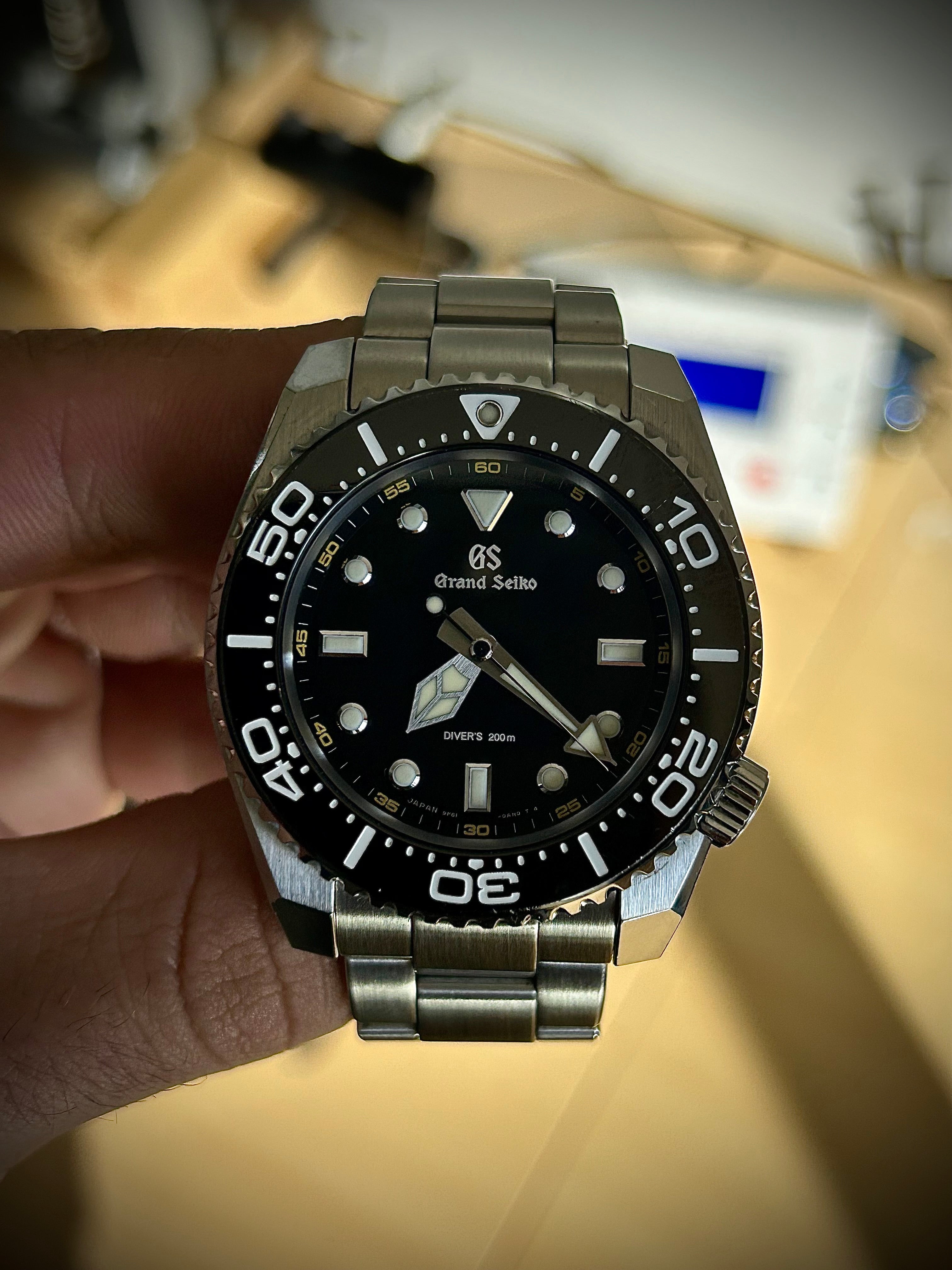 GRAND SEIKO QUARTZ DIVER, SBGX335, WATCH AND PAPERS, INC GST
