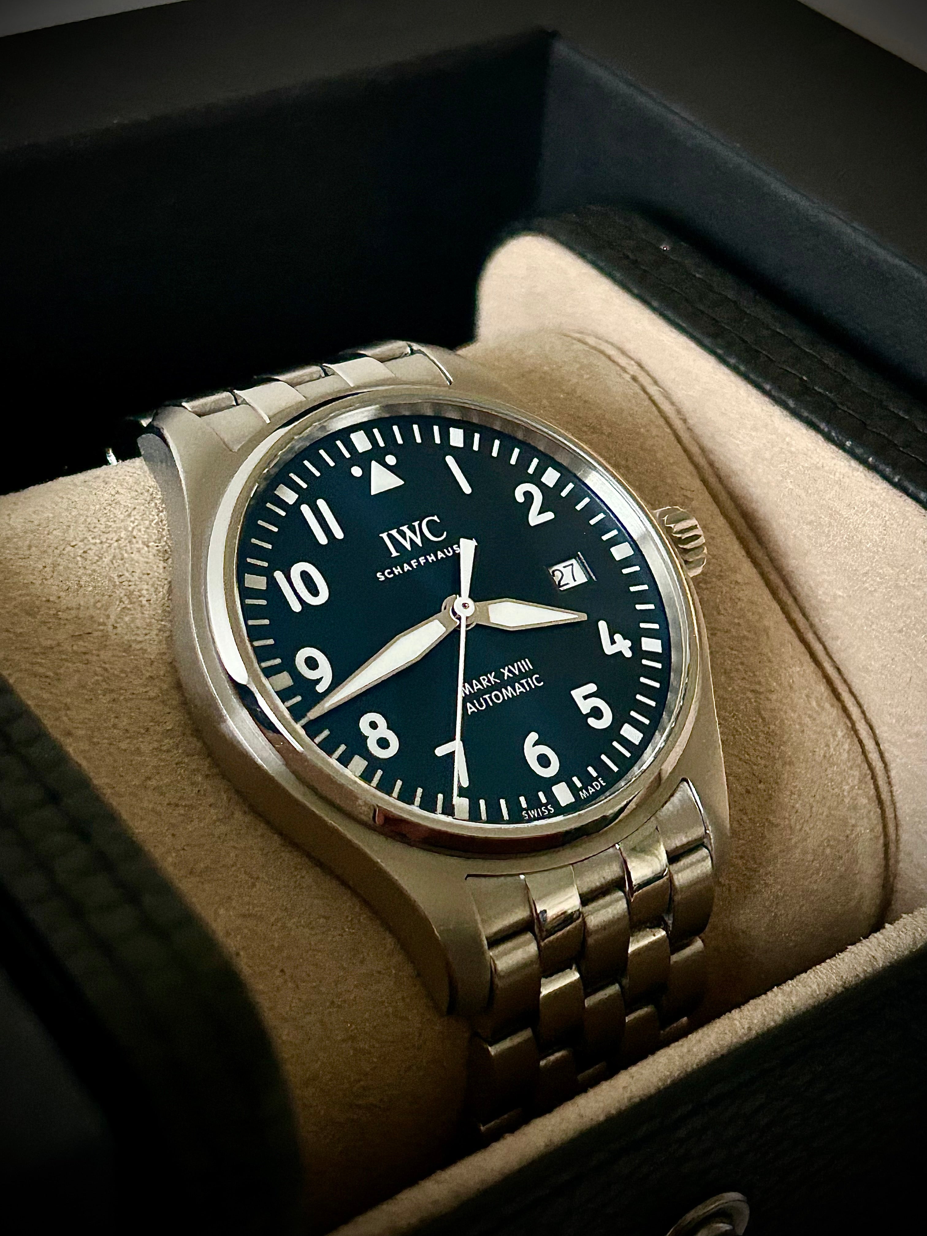 2021 IWC PILOTS WATCH XVIII, “LE PETIT PRINCE” BLUE DIAL, IW327016, FULL SET, INC GST