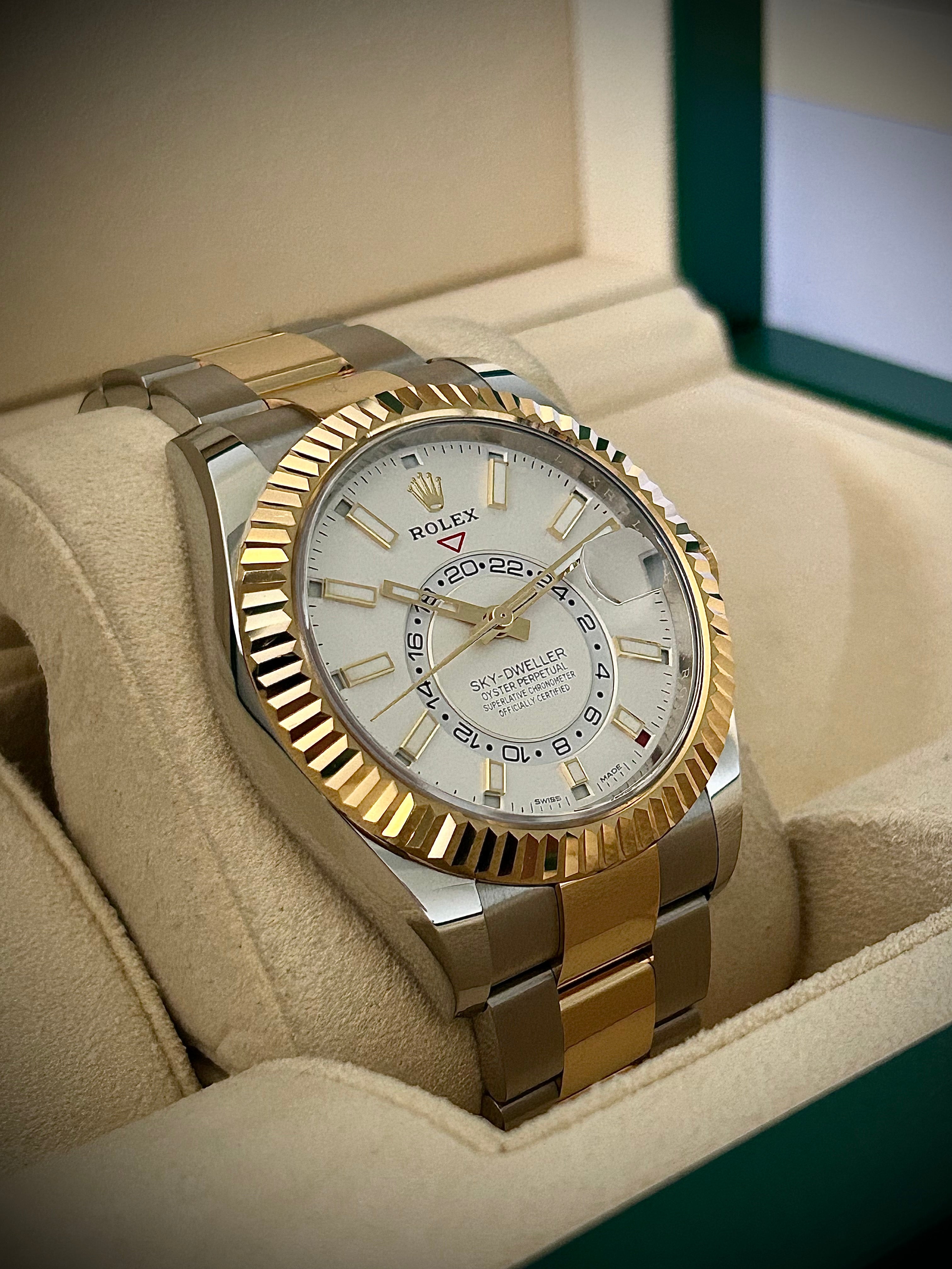 2021 ROLEX SKY DWELLER, TWO TONE, 326933, FULL SET, INC GST