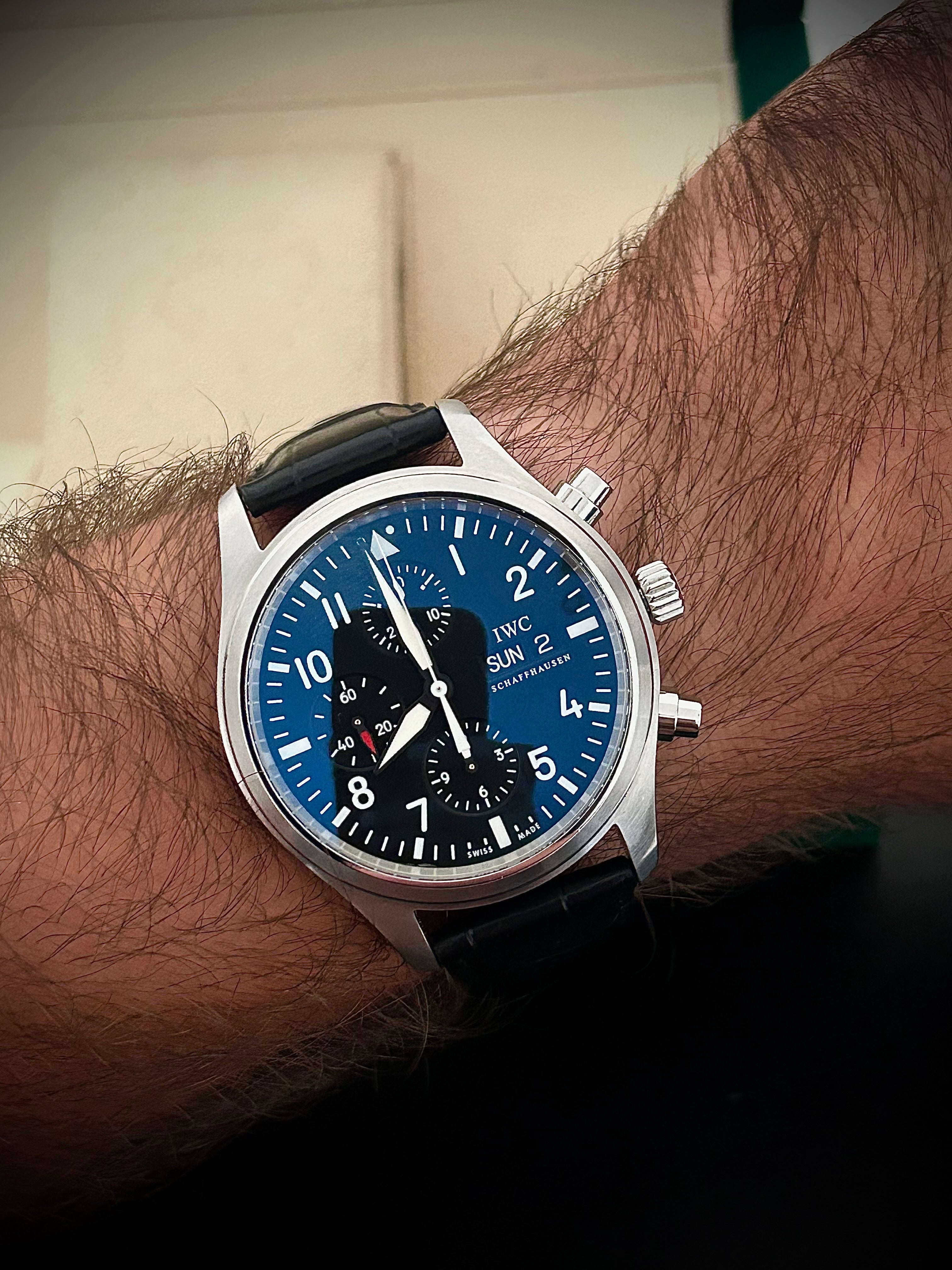 IWC PILOTS CHRONOGRAPH, 371701, WATCH ONLY