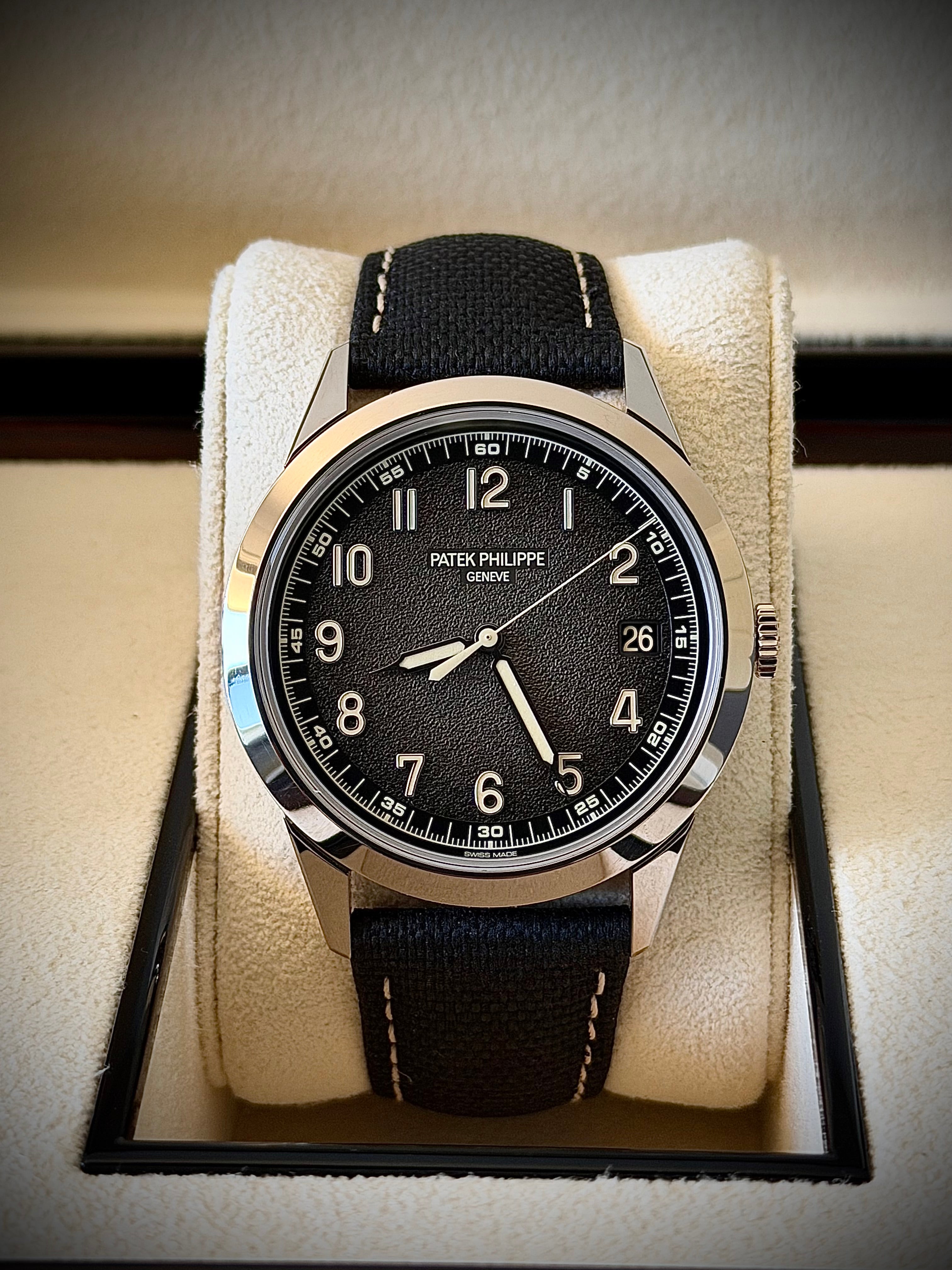 2023 PATEK PHILIPPE CALATRAVA, 5226G-001, FULL SET, MINT CONDITION, INC GST