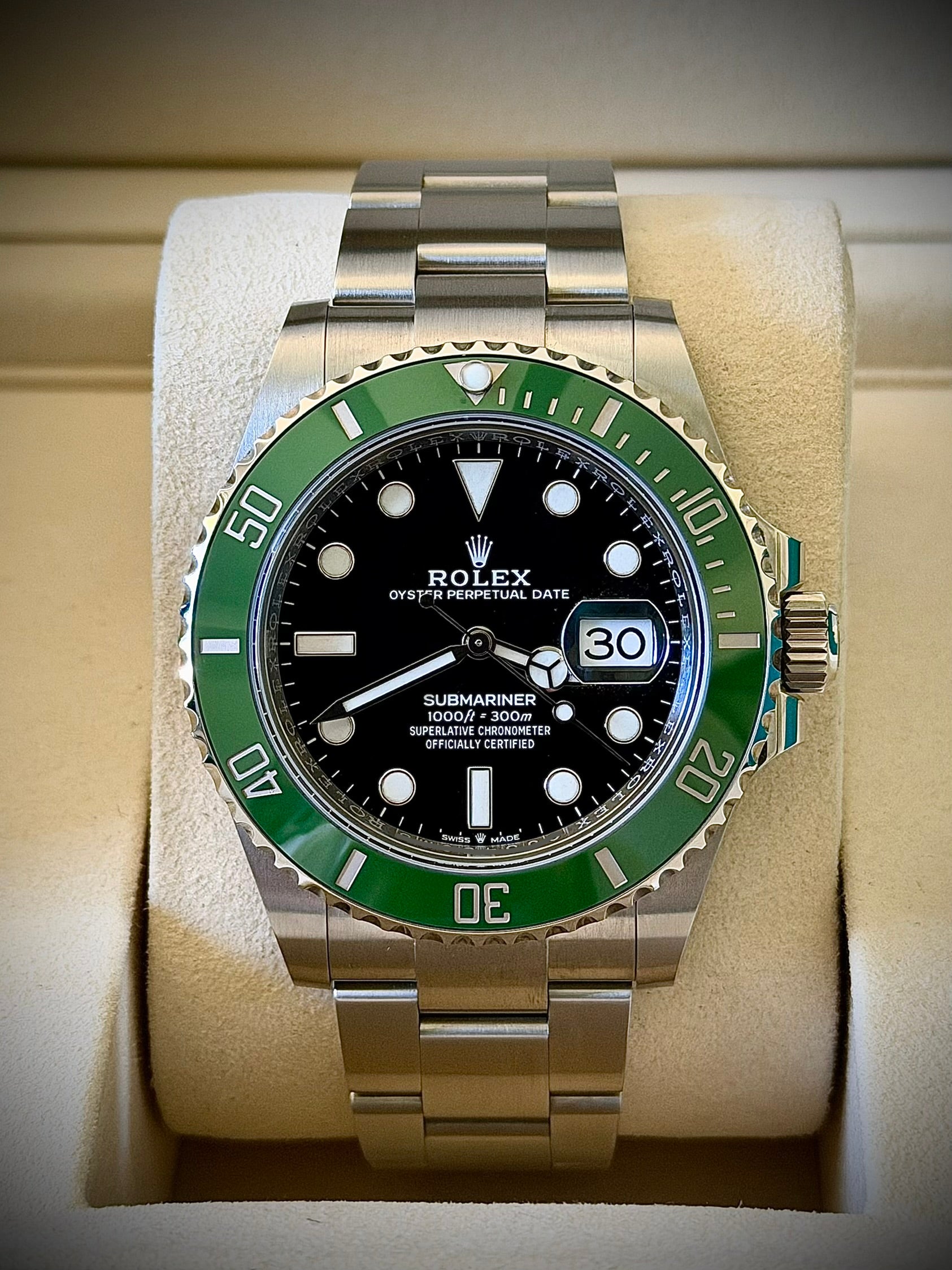 2026 ROLEX SUBMARINER DATE “STARBUCKS”, 126610LV, MINT, FULL SET, INC GST