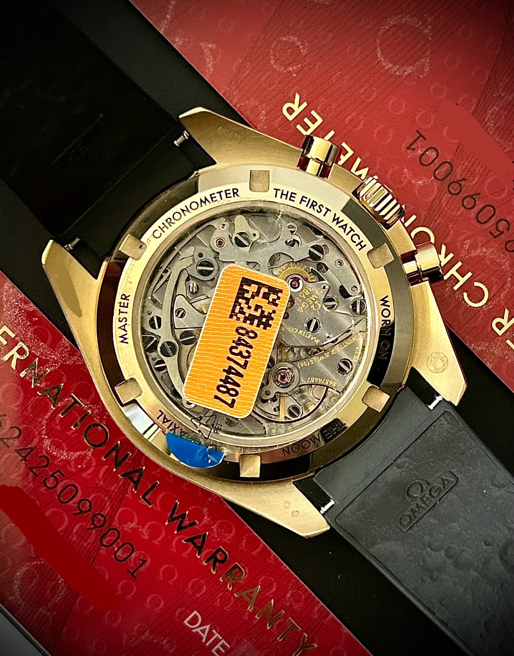 2025 OMEGA SPEEDMASTER MOONSHINE GOLD, FULL SET, INC GST