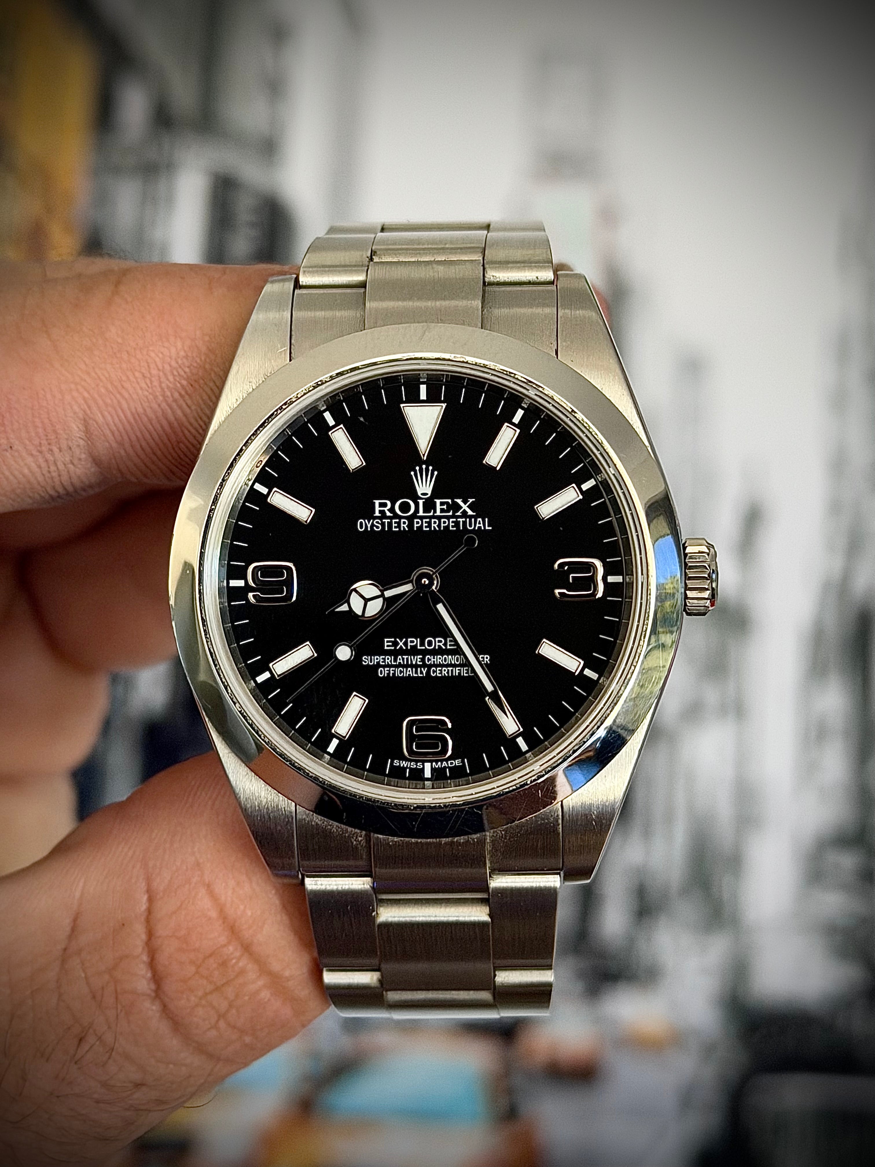 2012 ROLEX EXPLORER 39, 214270, FULL SET, INC GST