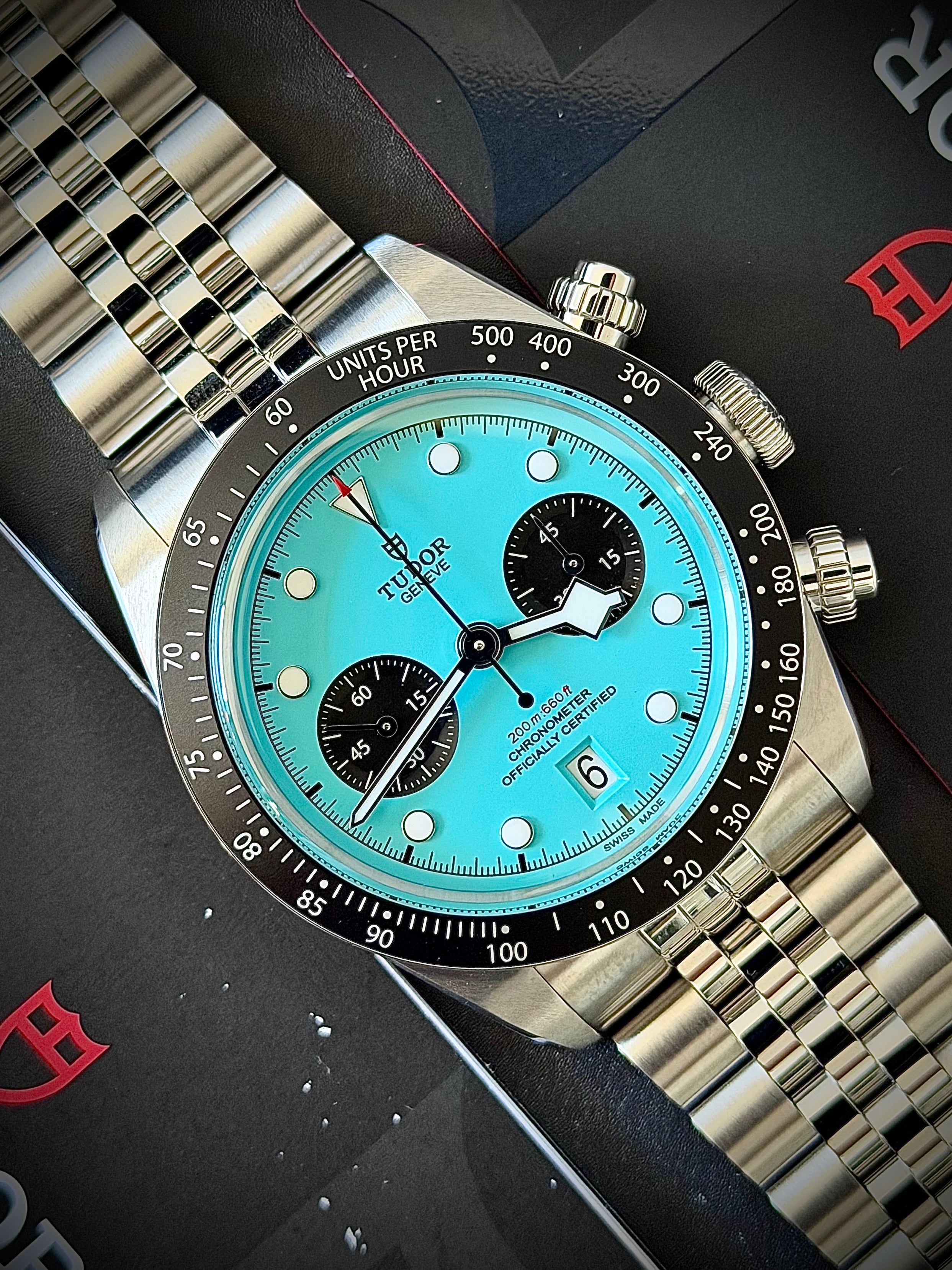 2026 TUDOR BLACK BAY CHRONOGRAPH “FLAMINGO BLUE”, FULL SET, INC GST