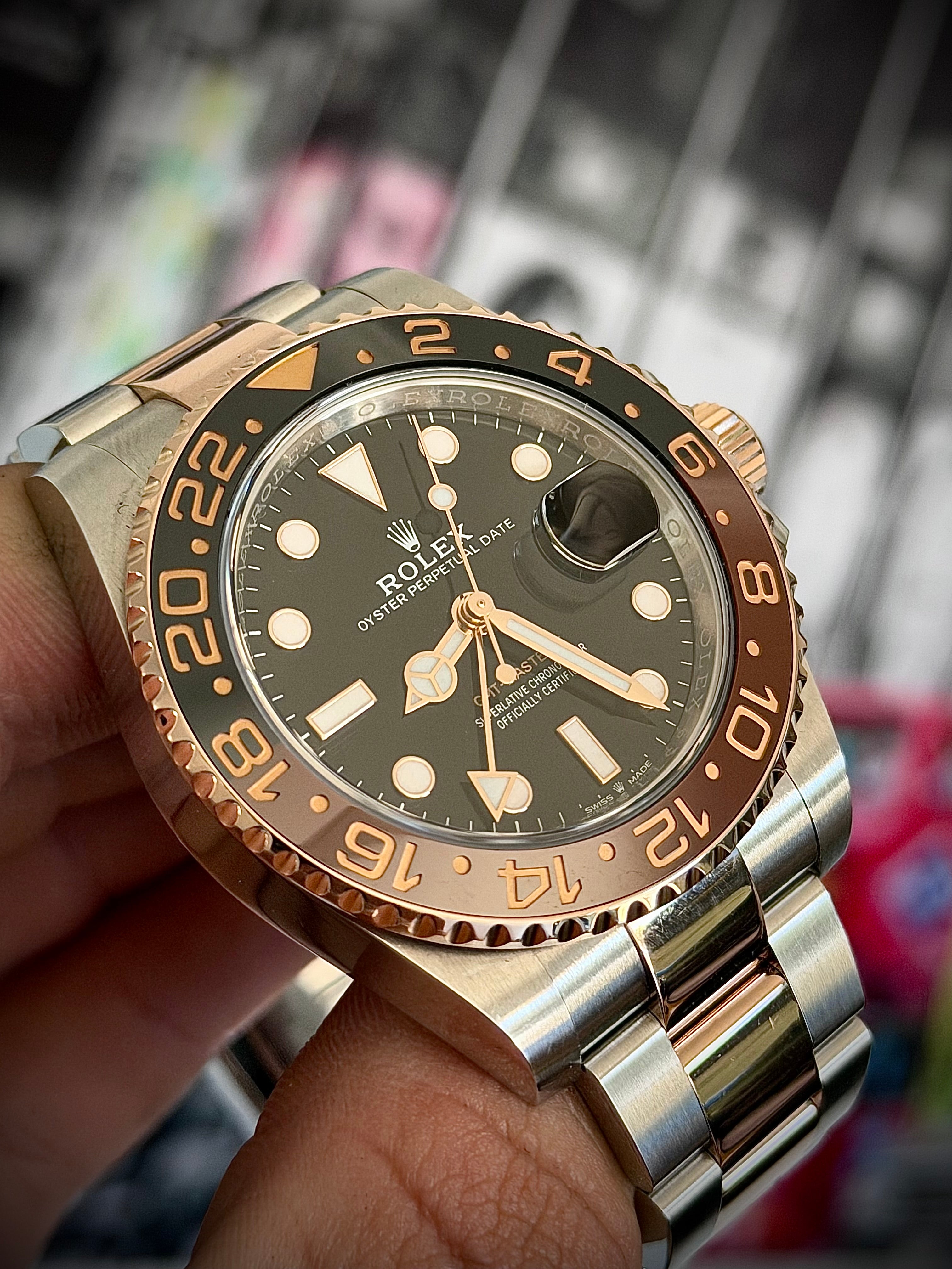 2020 ROLEX GMT MASTER II, ROOTBEER, 126711CHNR, FULL SET, INC GST