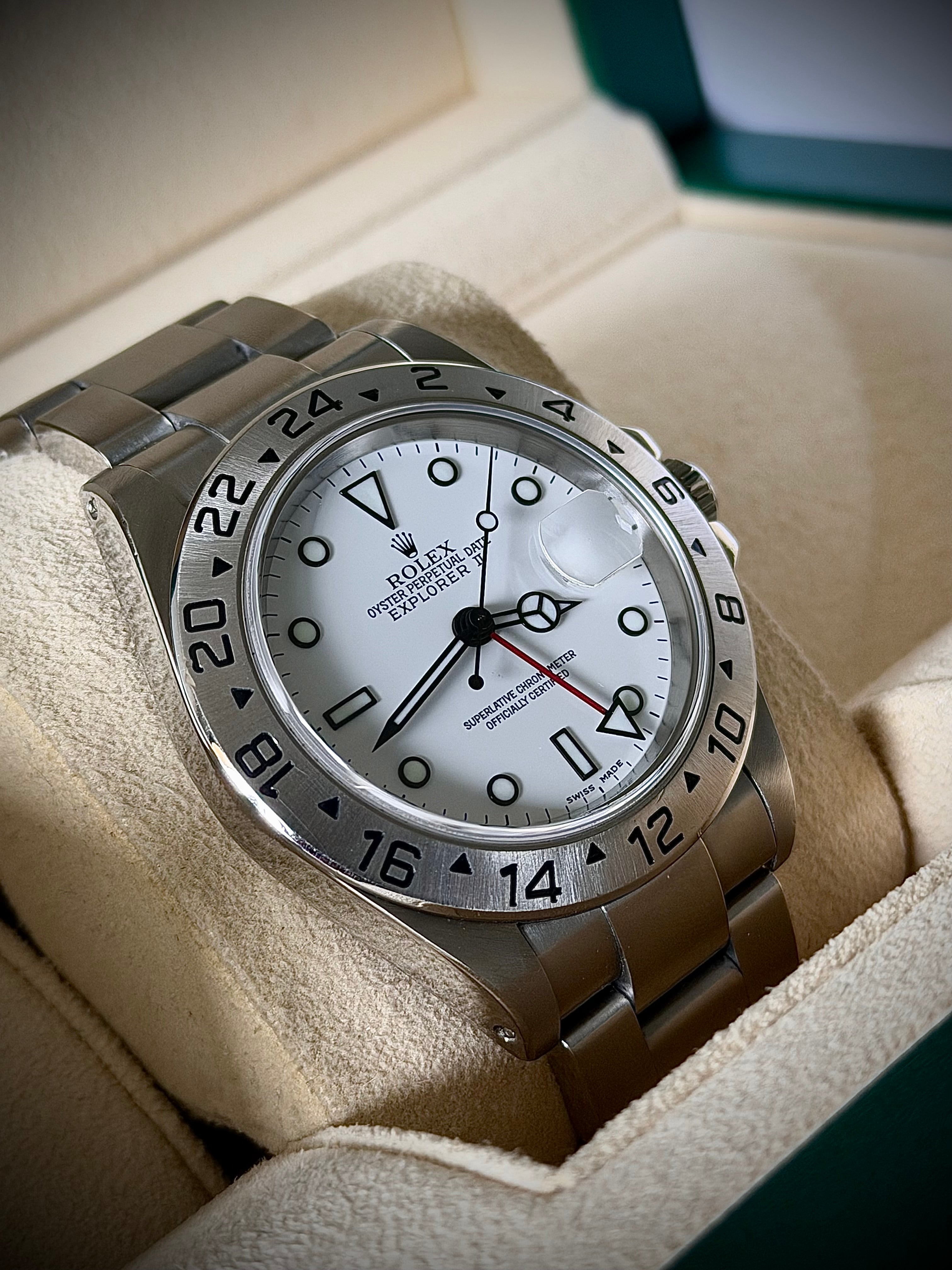 2002 ROLEX EXPLORER II, 16570, FULL SET, INC GST