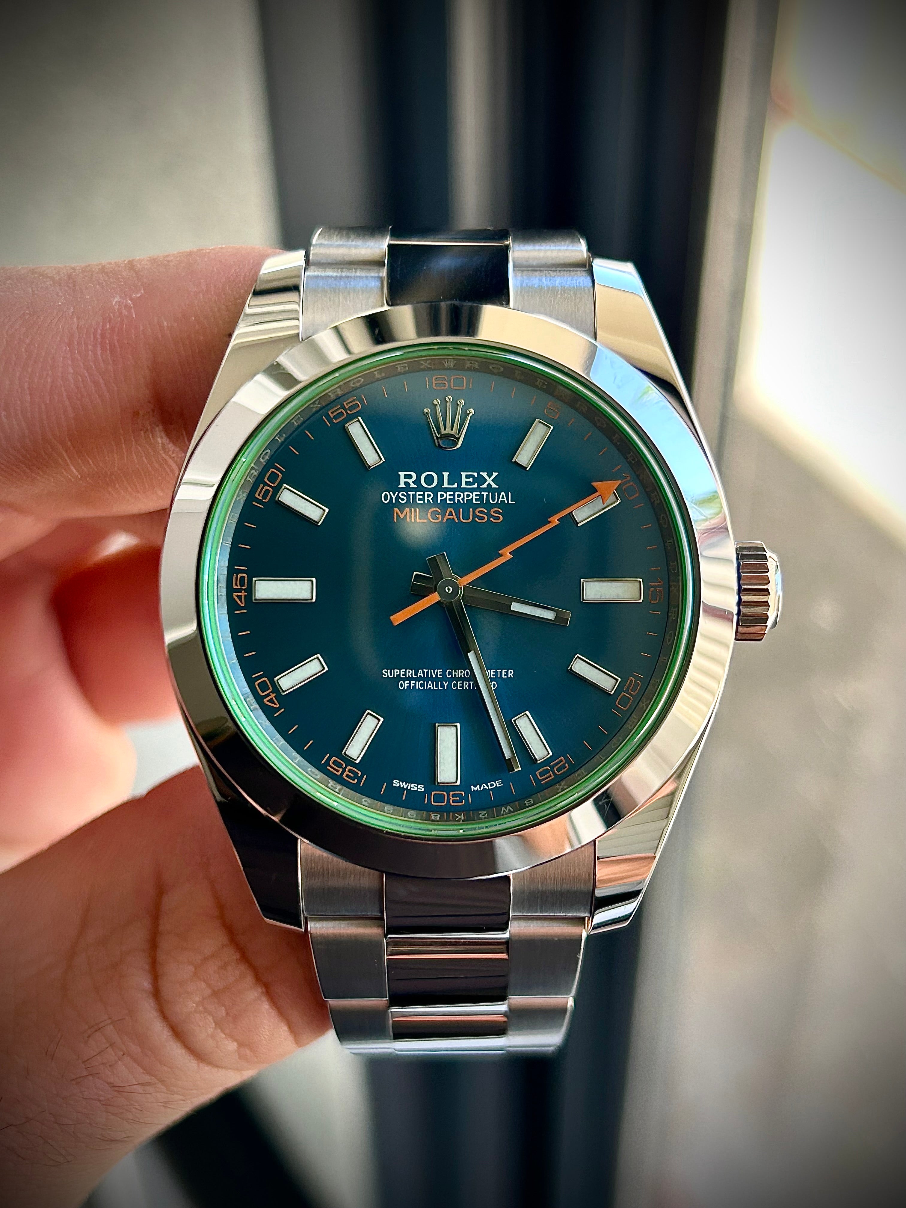 2021 ROLEX MILGAUSS, 116400GV, FULL SET, INC GST