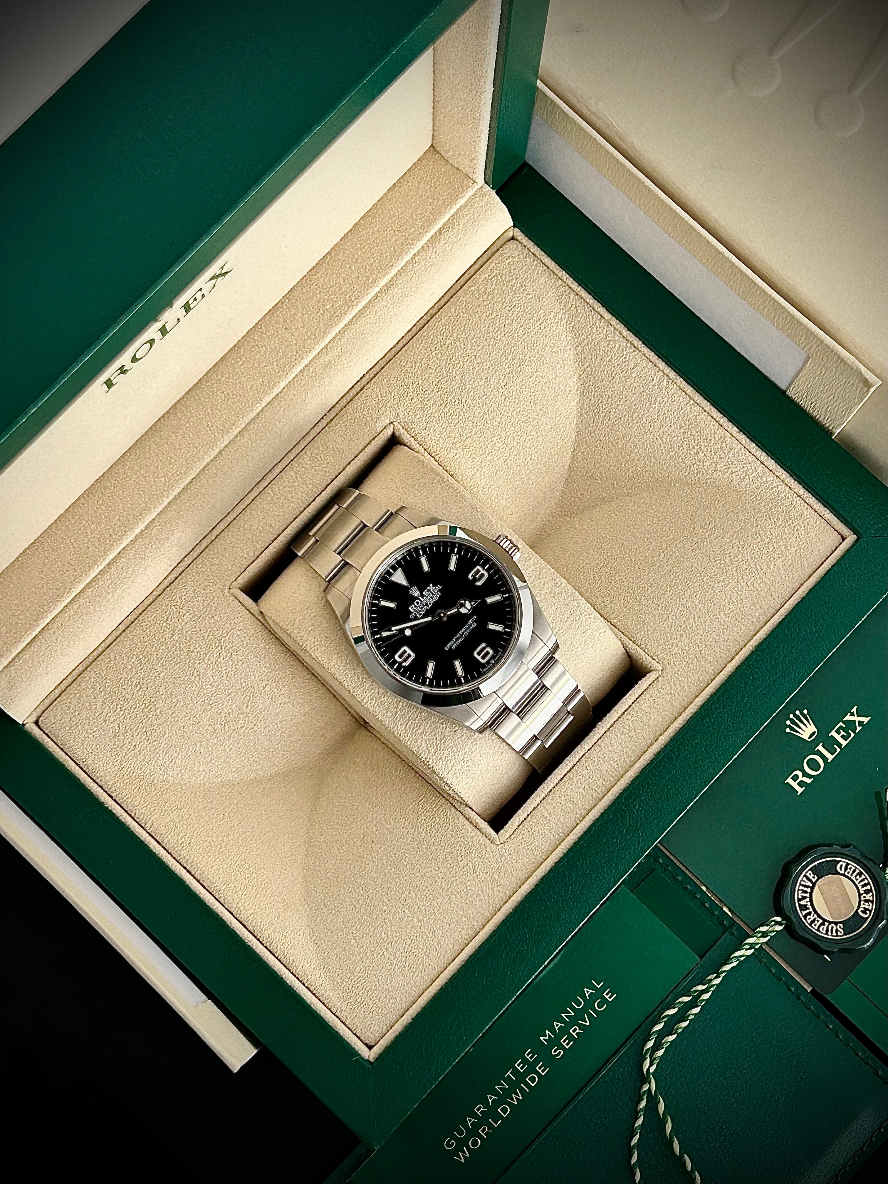 2024 ROLEX EXPLORER, 224270, FULL SET, INC GST